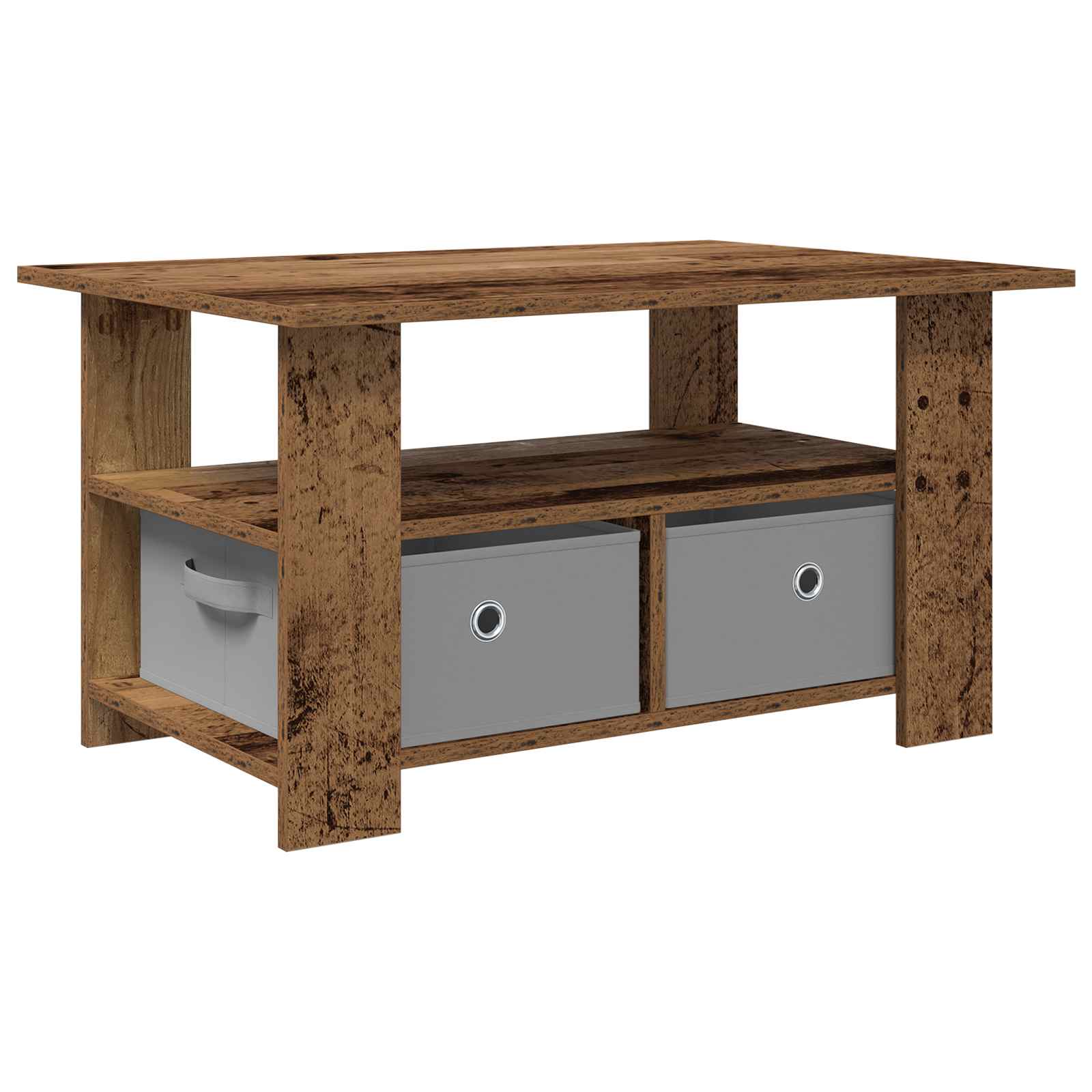 Table basse Bois ancien 77 x 55 x 42 cm Bois d'ingénierie - XIOS