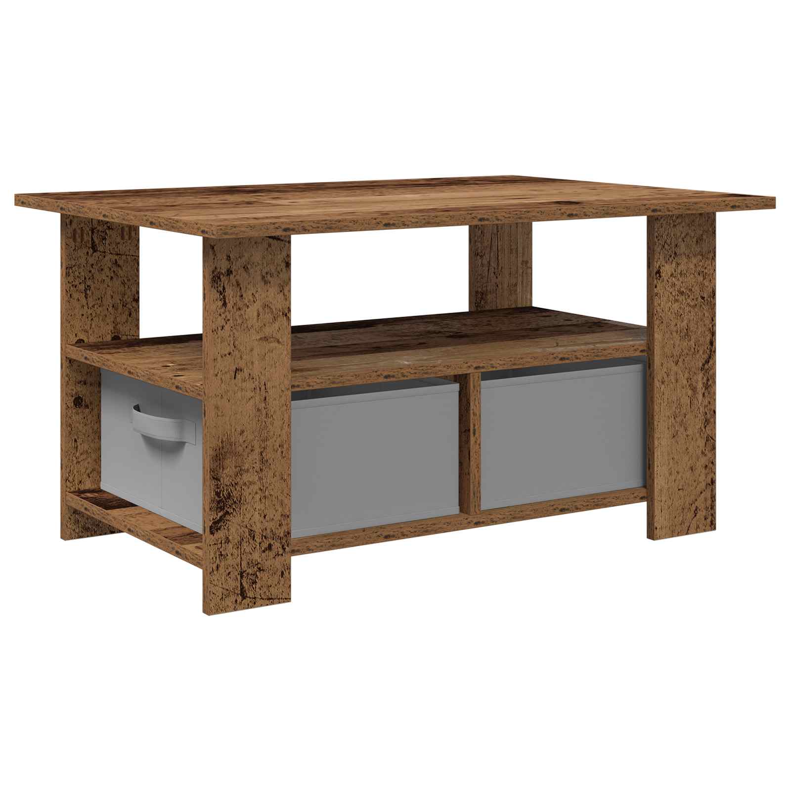 Table basse Bois ancien 77 x 55 x 42 cm Bois d'ingénierie - XIOS