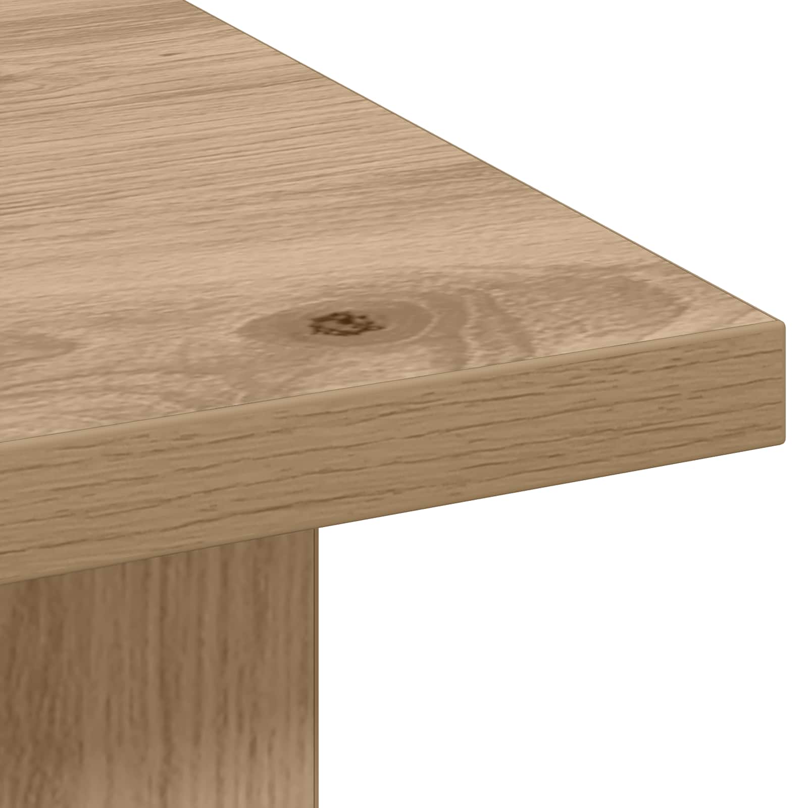 Table basse Chêne artisanal 77 x 55 x 42 cm Bois d'ingénierie - XIOS