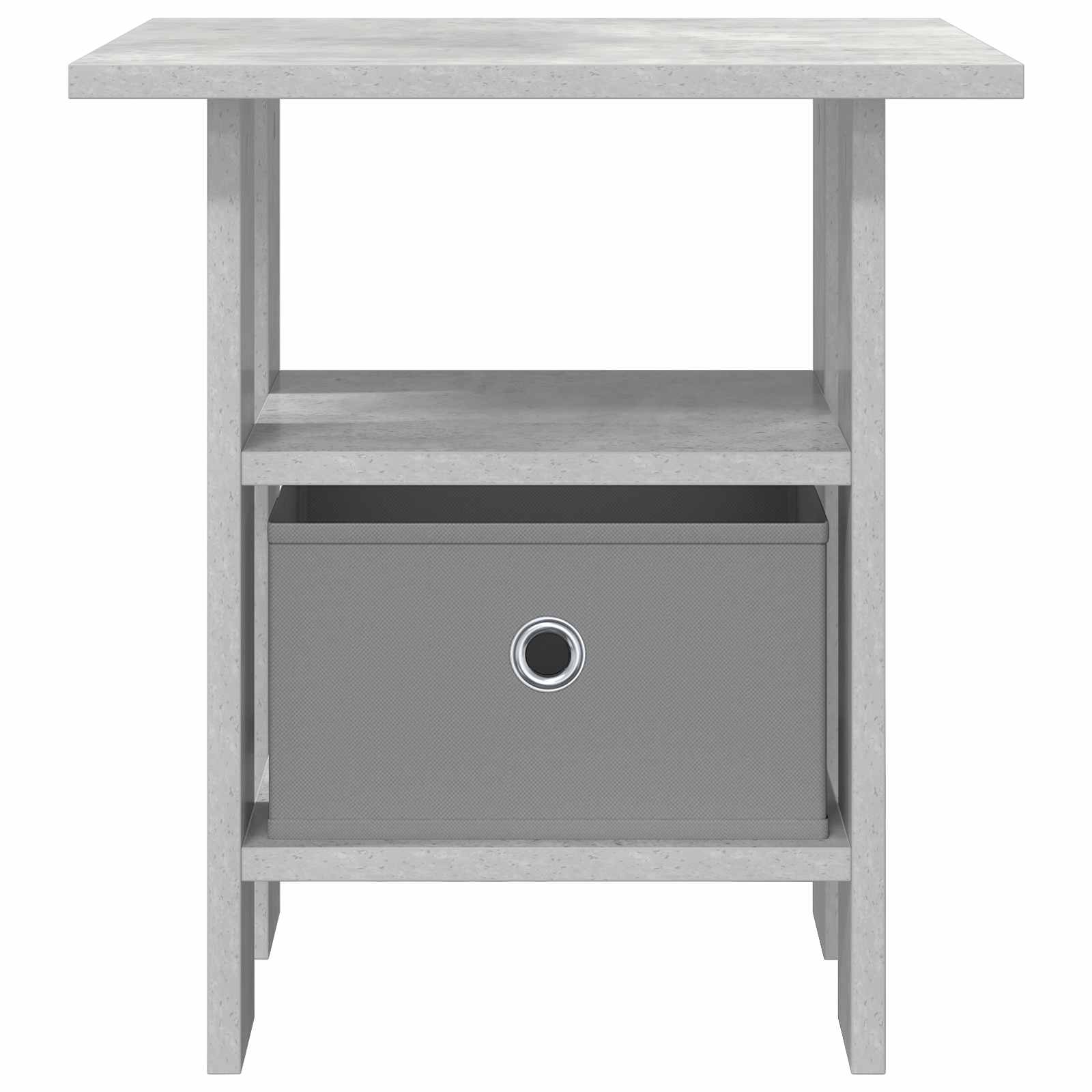 Table de chevet 2 pc Gris béton 41 x 40 x 45 cm - XIOS