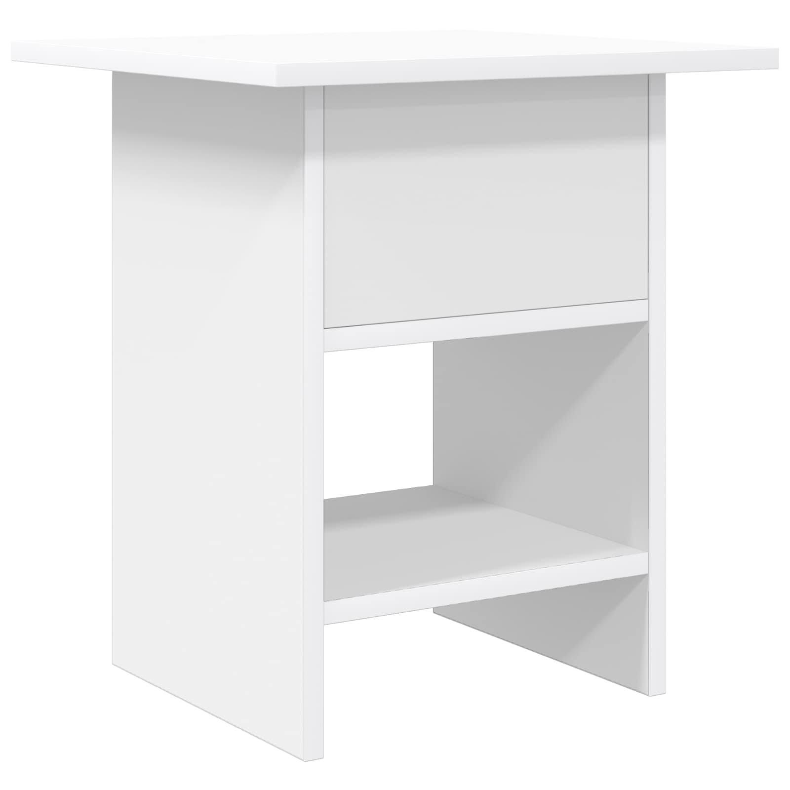 Table de chevet 2 pcs Blanc 41 x 40 x 45 cm Bois d'ingénierie - XIOS