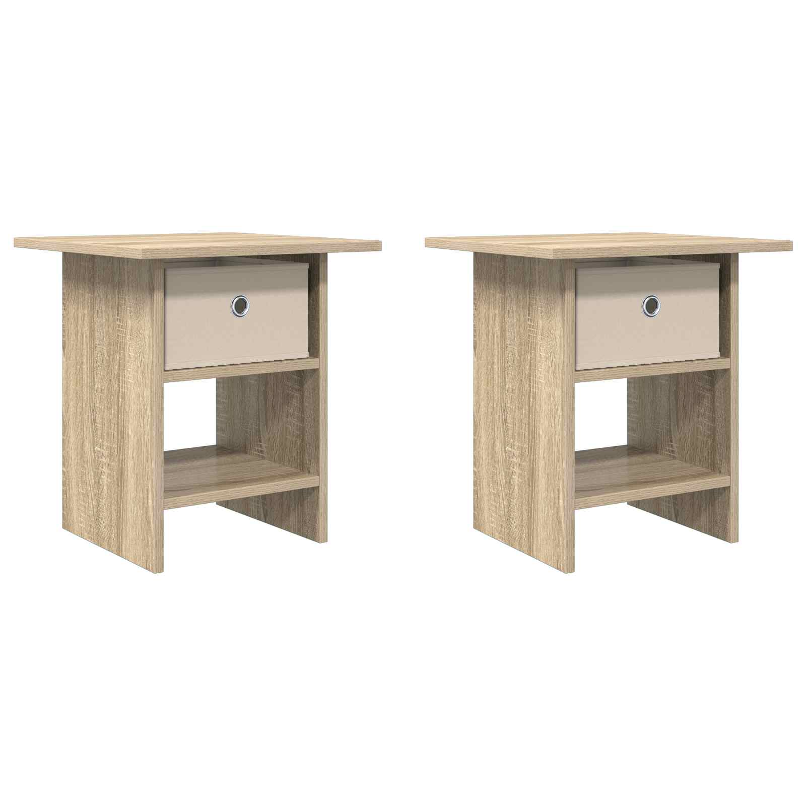 Table de chevet avec tiroir 2 pcs Chêne Sonoma 41 x 40 x 45 cm - XIOS