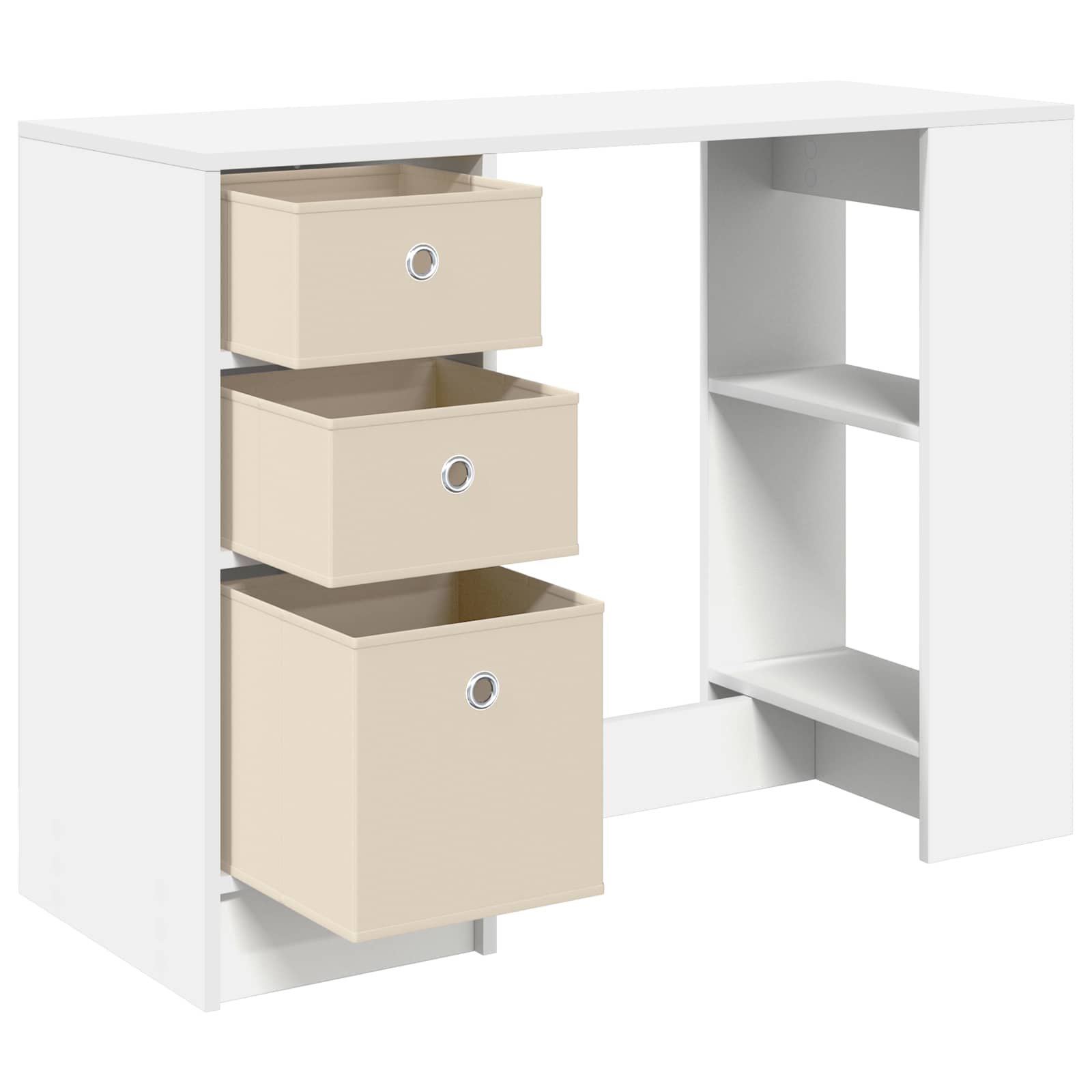Bureau avec tiroir Blanc 100 x 40 x 75 cm Bois d'ingénierie - XIOS