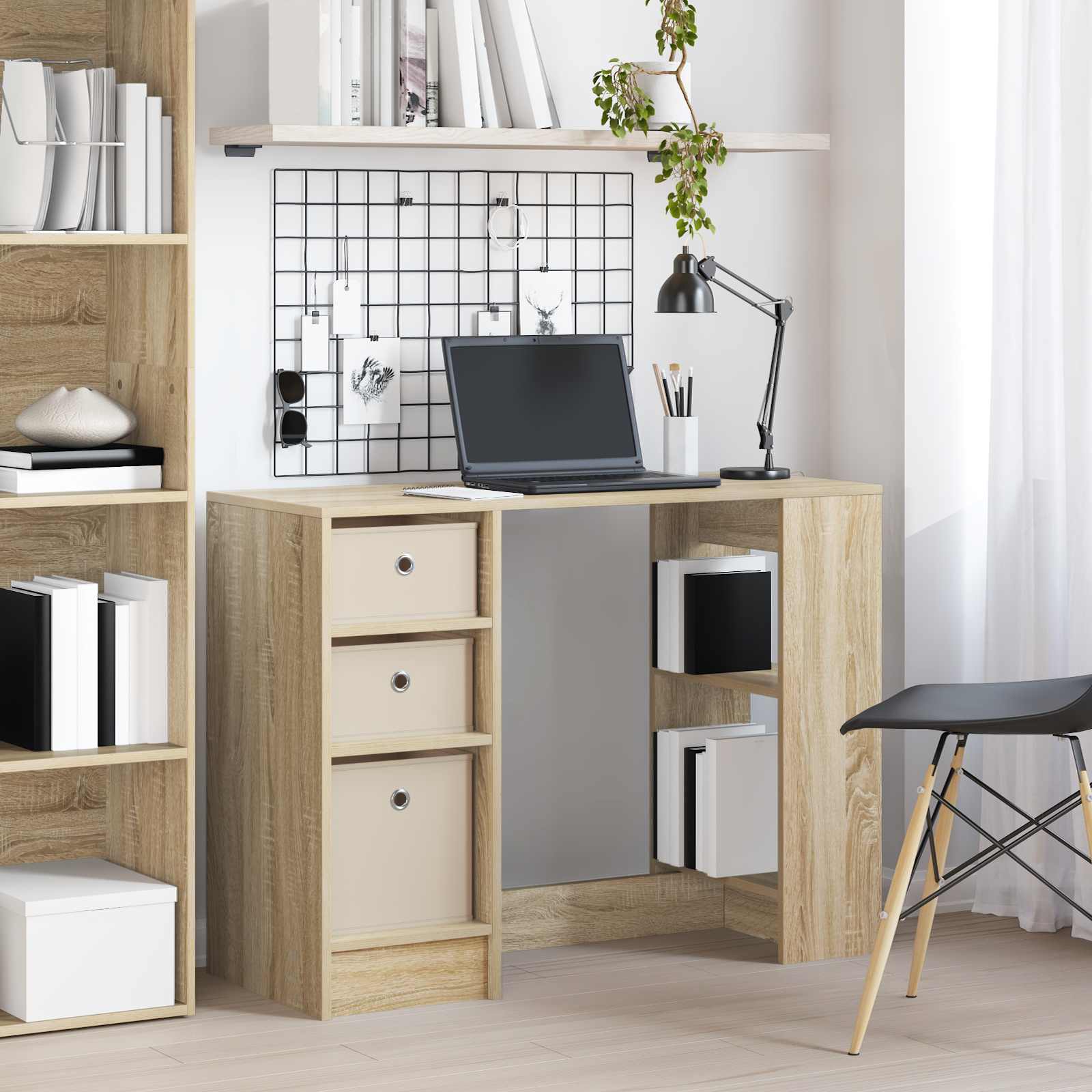 Bureau Chêne Sonoma 100 x 40 x 75 cm Bois d'ingénierie - XIOS