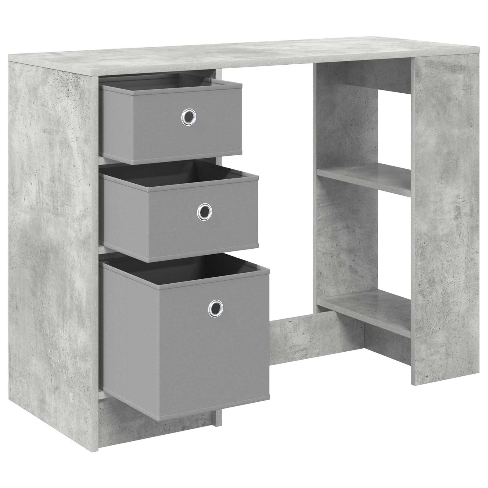 Bureau Gris béton 100 x 40 x 75 cm Bois d'ingénierie - XIOS