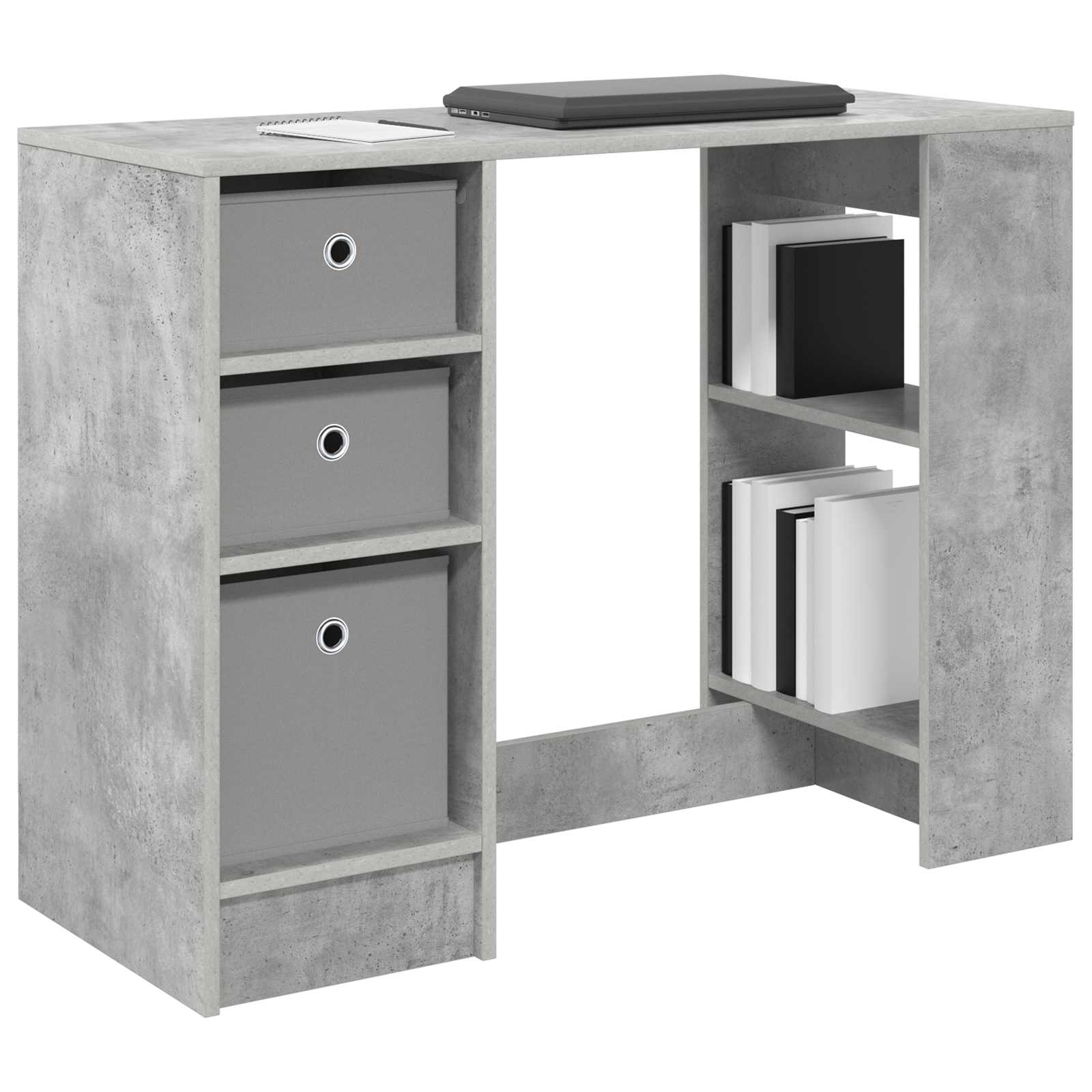 Bureau Gris béton 100 x 40 x 75 cm Bois d'ingénierie - XIOS