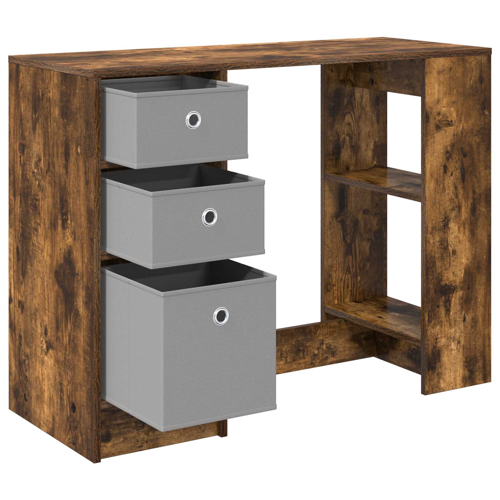Bureau Chêne fumé 100 x 40 x 75 cm Bois d'ingénierie - XIOS