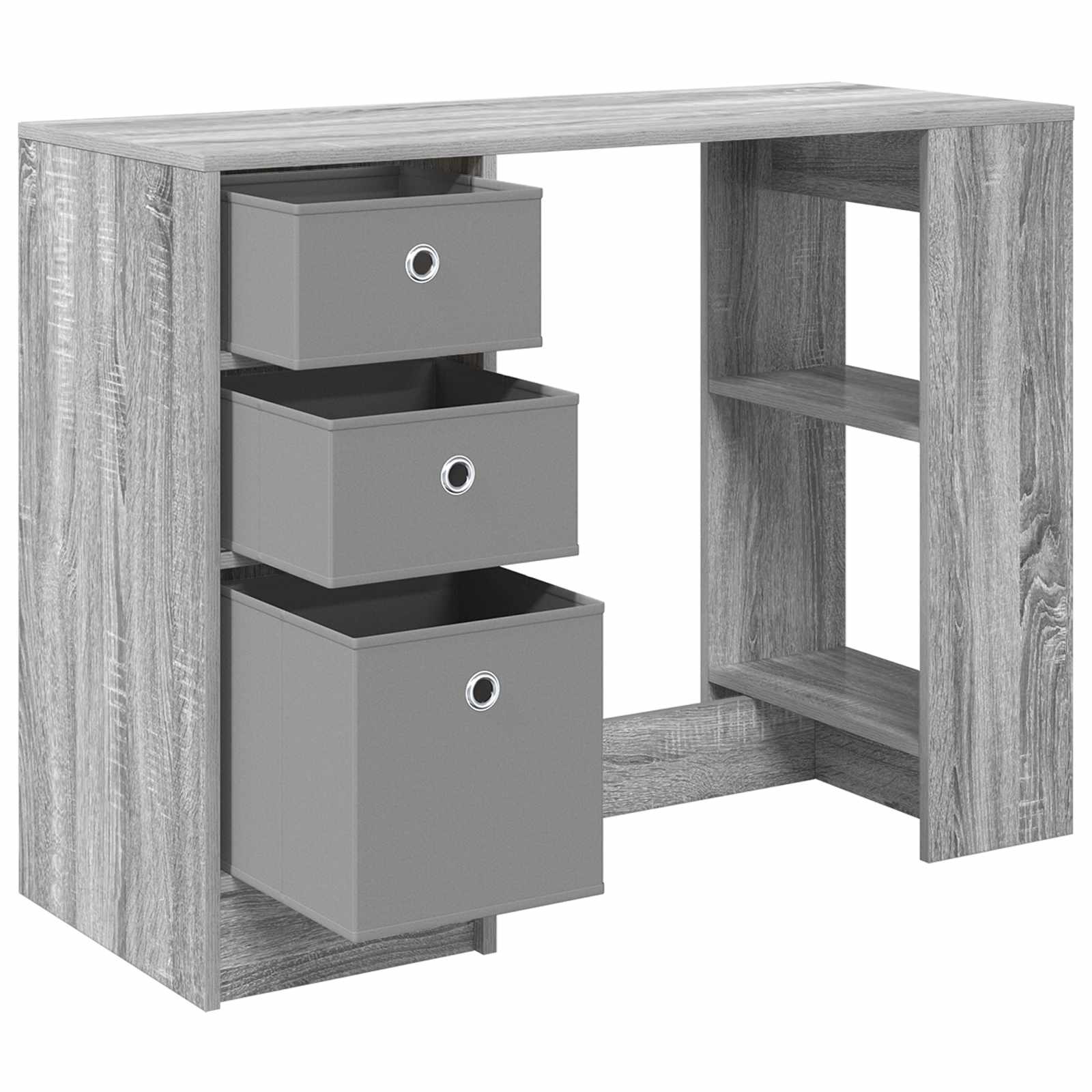 Bureau Gris Sonoma 100 x 40 x 75 cm Bois d'ingénierie - XIOS