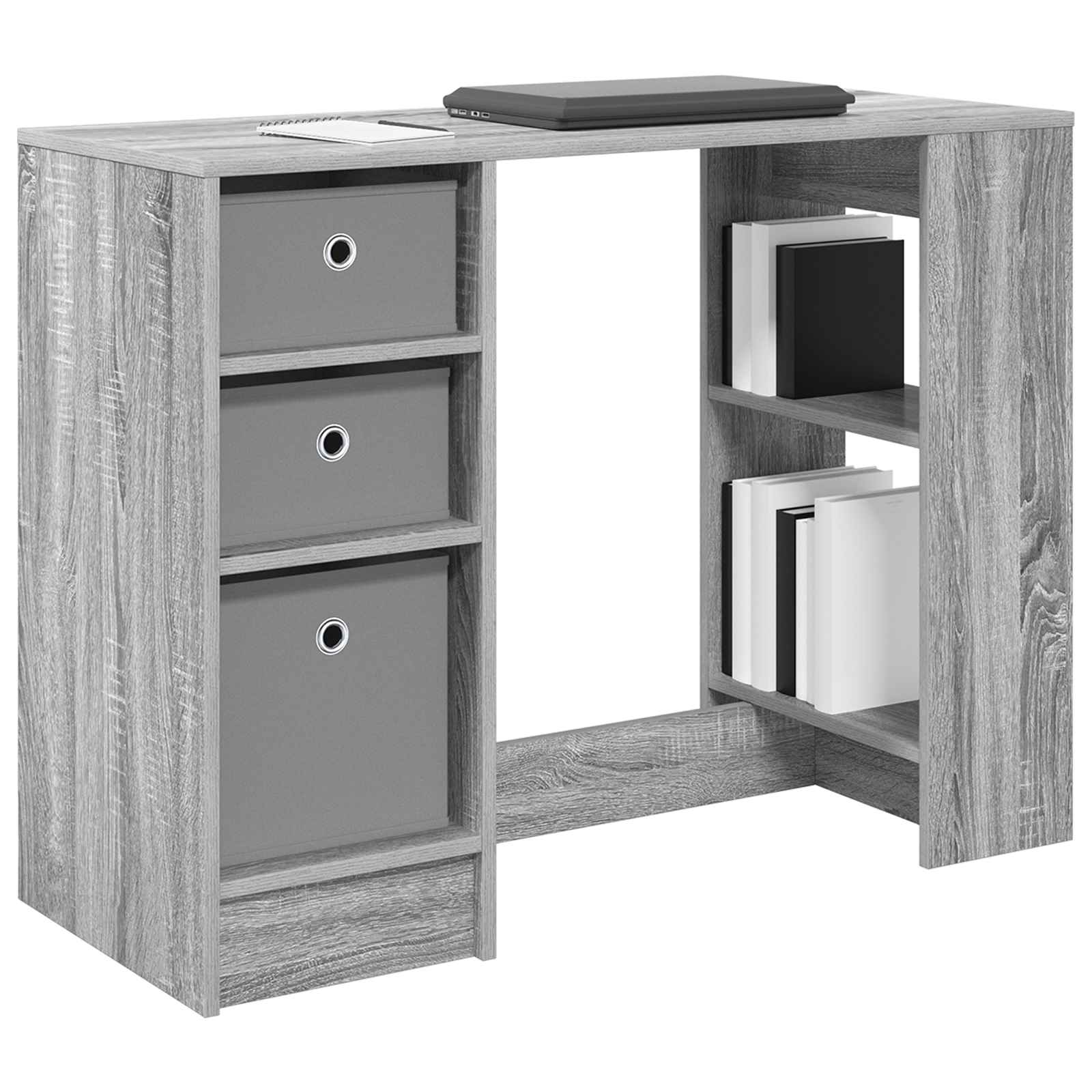 Bureau Gris Sonoma 100 x 40 x 75 cm Bois d'ingénierie - XIOS