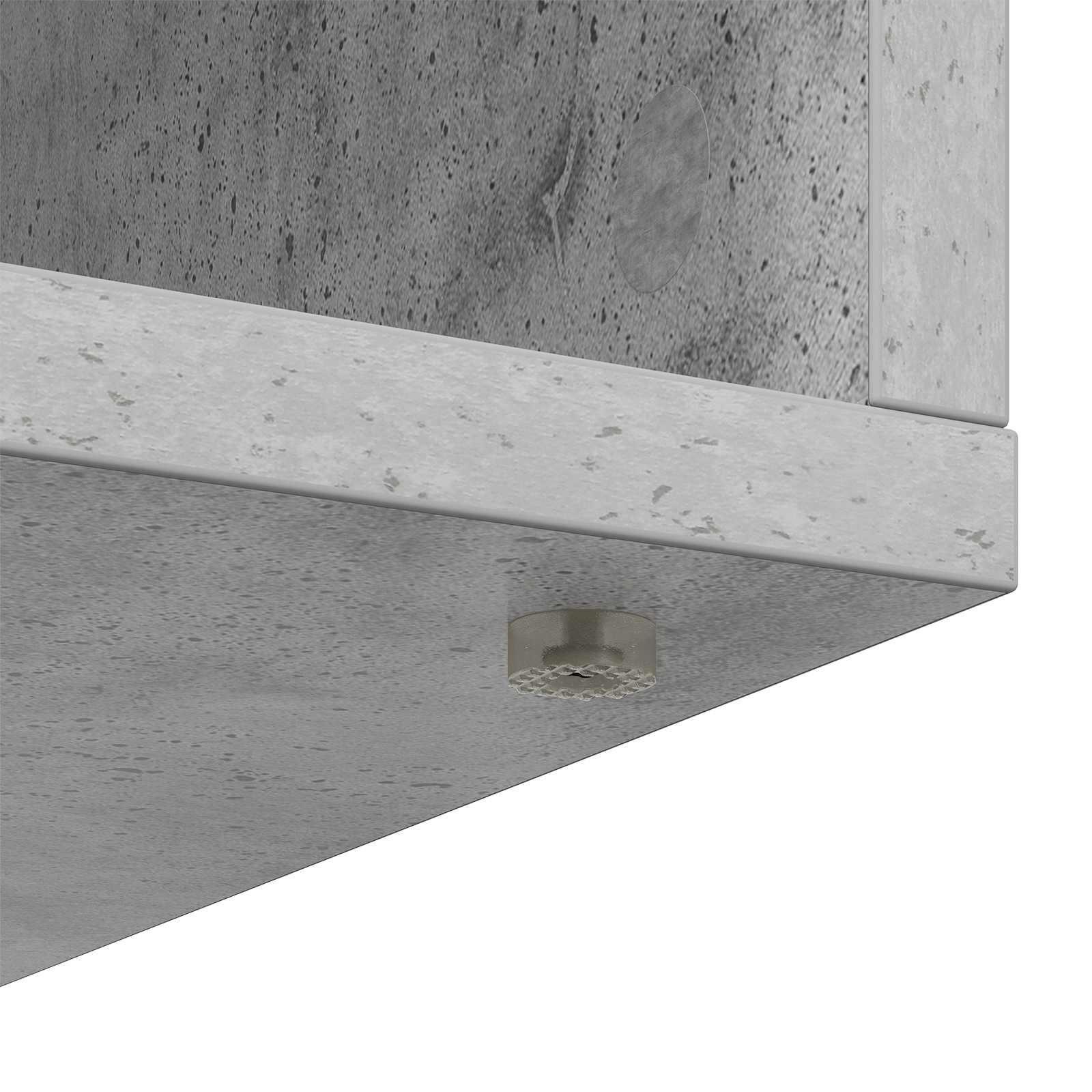 Buffet avec tiroir Gris béton 60 x 33,5 x 84 cm - XIOS