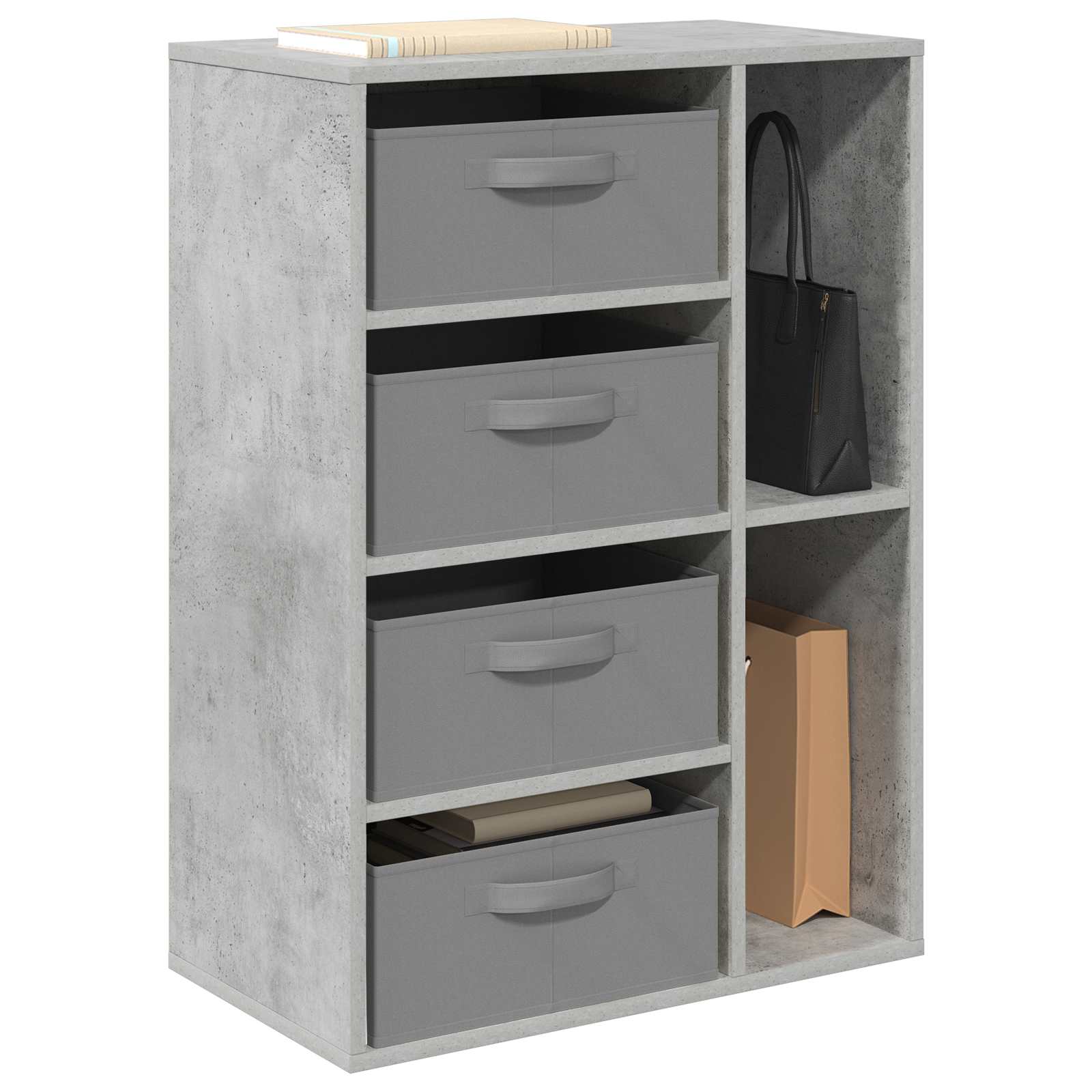 Buffet avec tiroir Gris béton 60 x 33,5 x 84 cm - XIOS