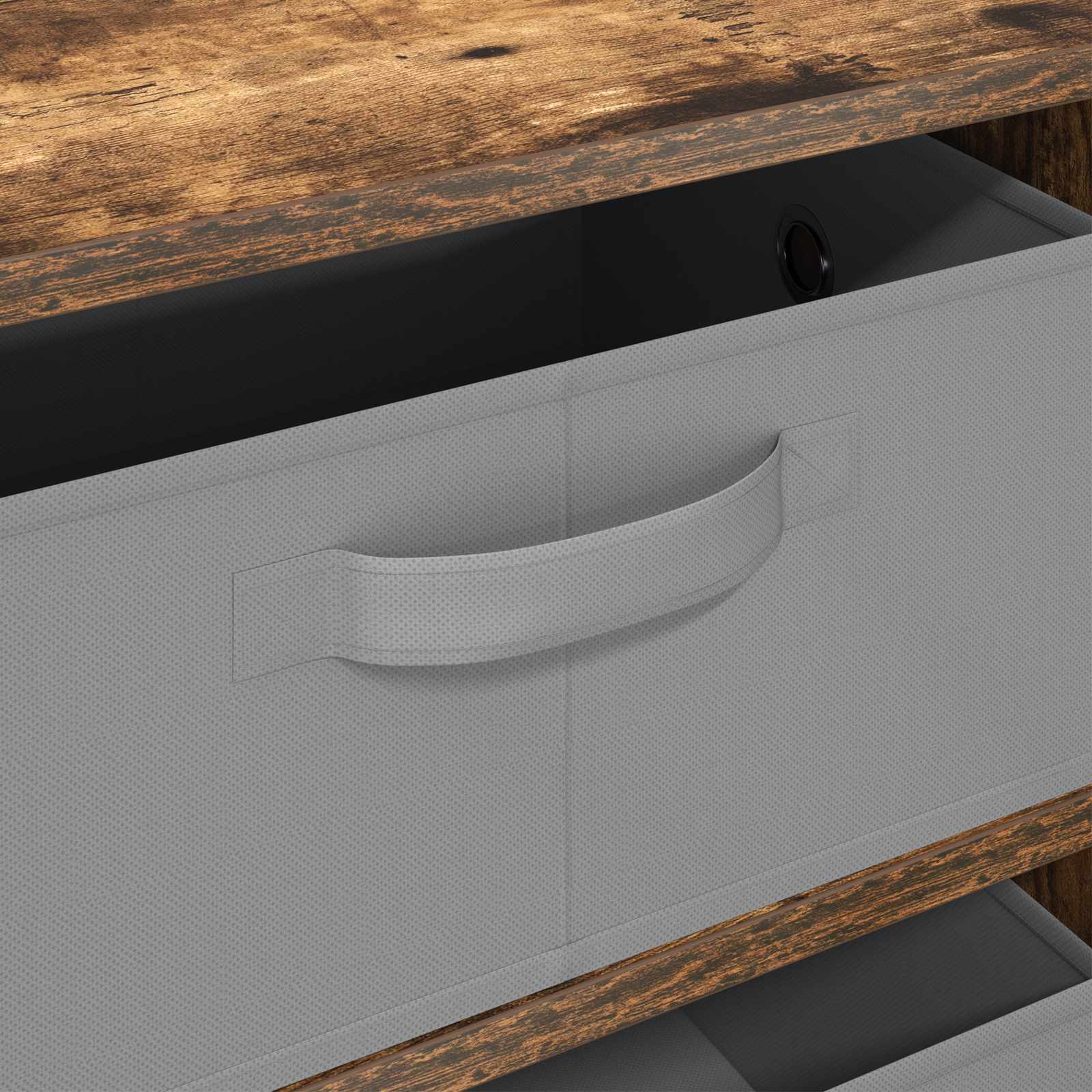 Buffet avec tiroir Chêne fumé 60 x 33,5 x 84 cm - XIOS