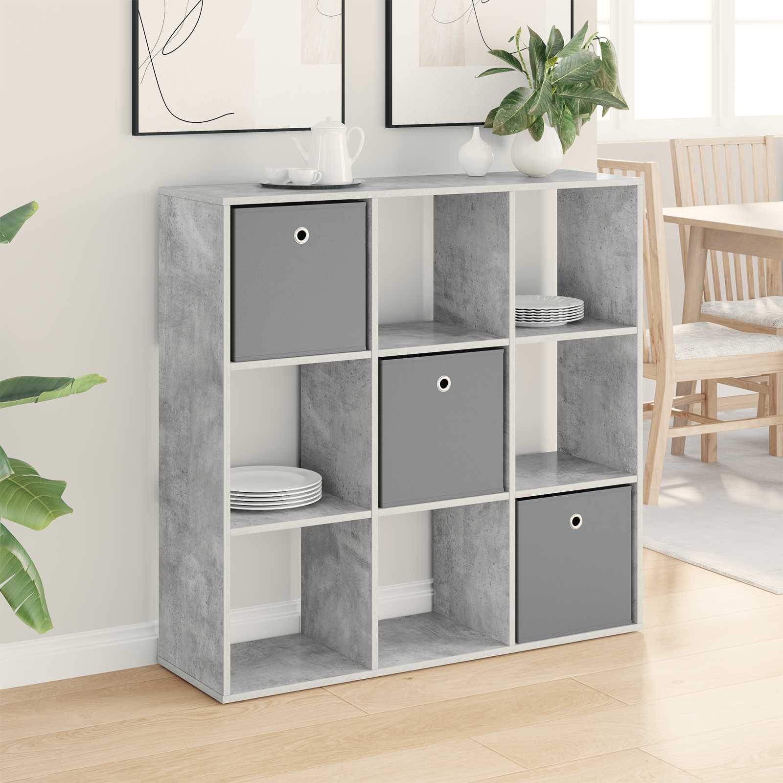 Buffet avec tiroir Gris béton 102 x 31 x 99,5 cm - XIOS