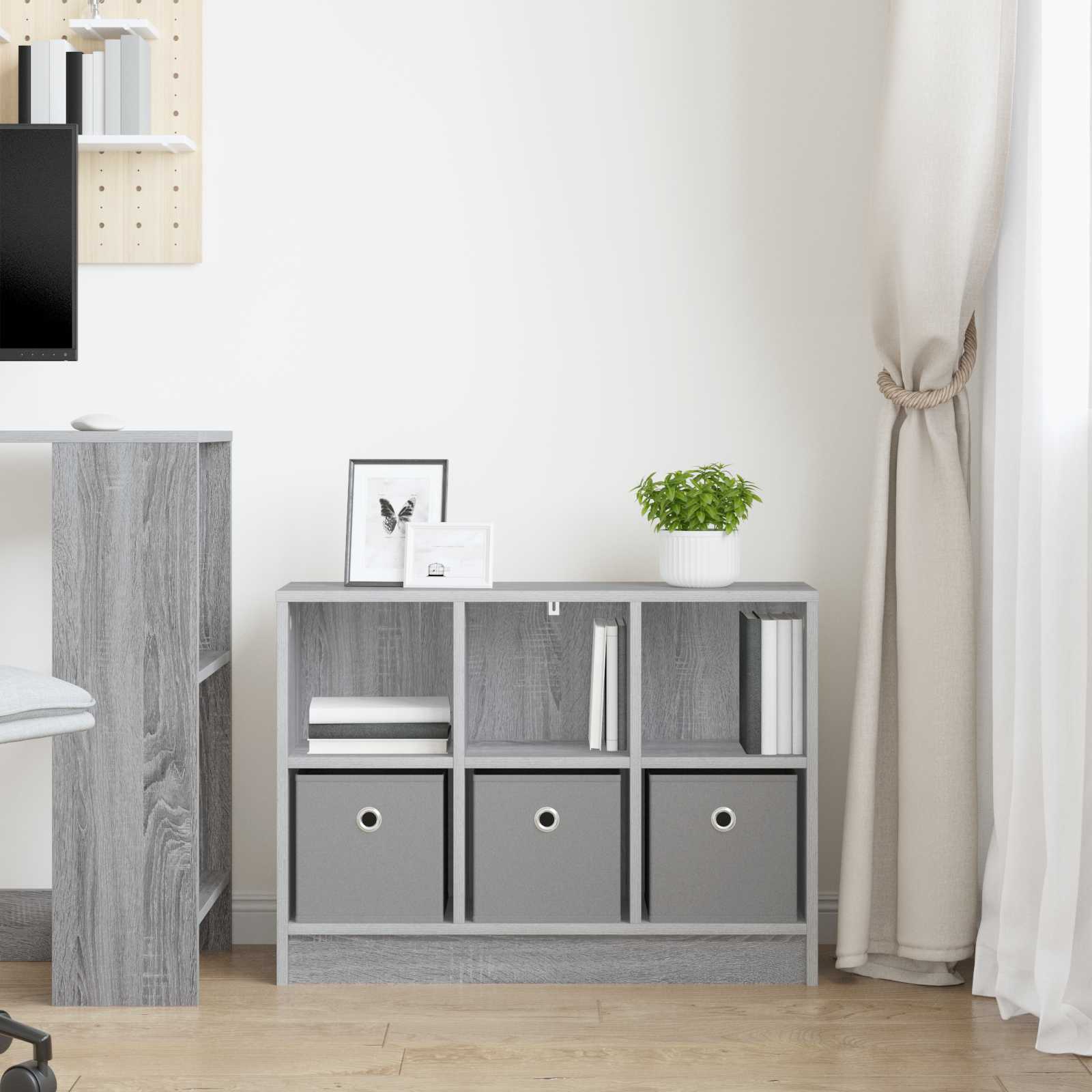 Buffet avec tiroir Gris Sonoma 73,5 x 22,5 x 53,5 cm