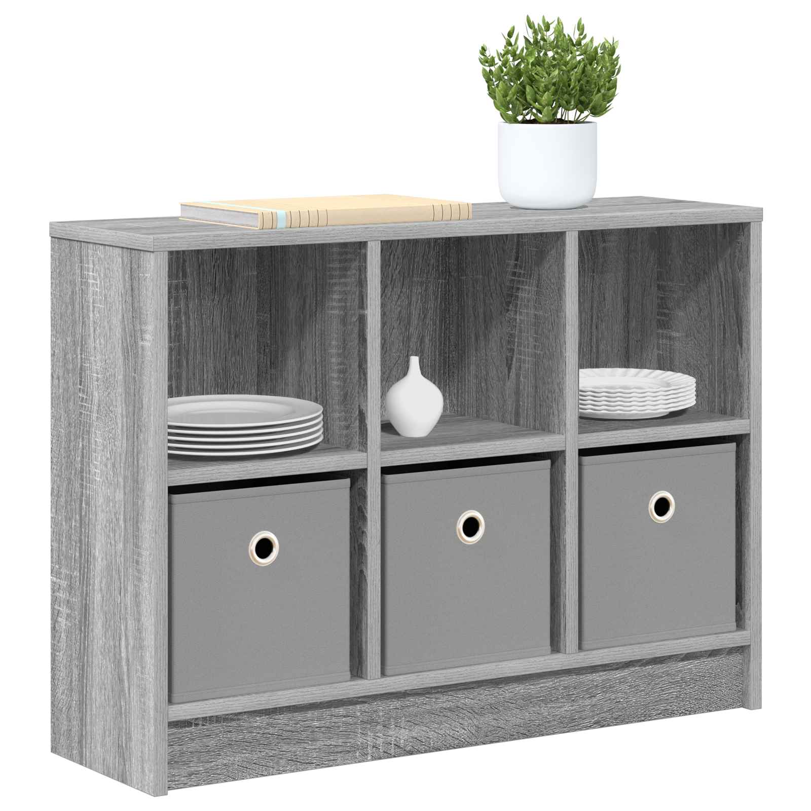 Buffet avec tiroir Gris Sonoma 73,5 x 22,5 x 53,5 cm