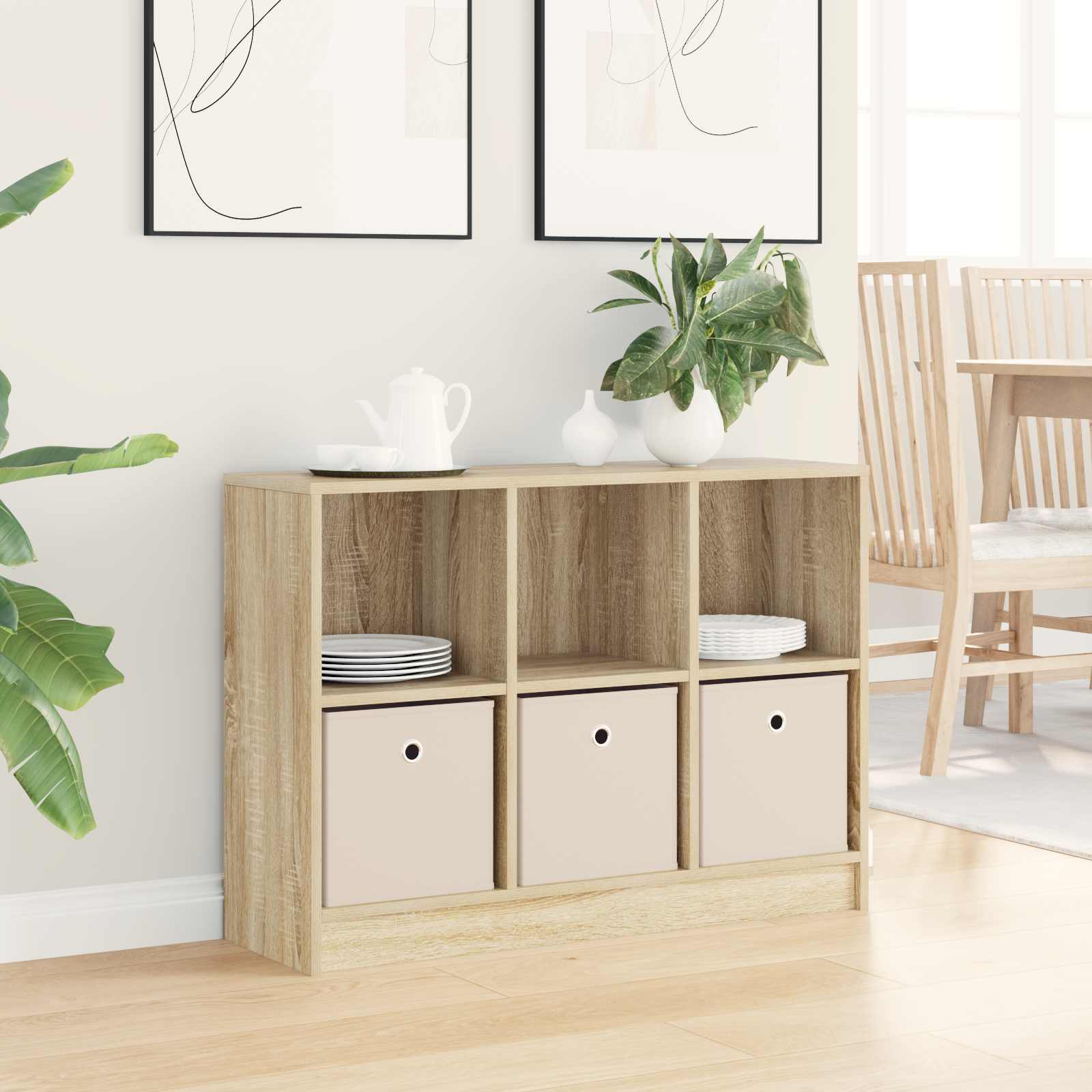 Buffet avec tiroir Chêne Sonoma 88,5 x 27,5 x 63,5 cm - XIOS
