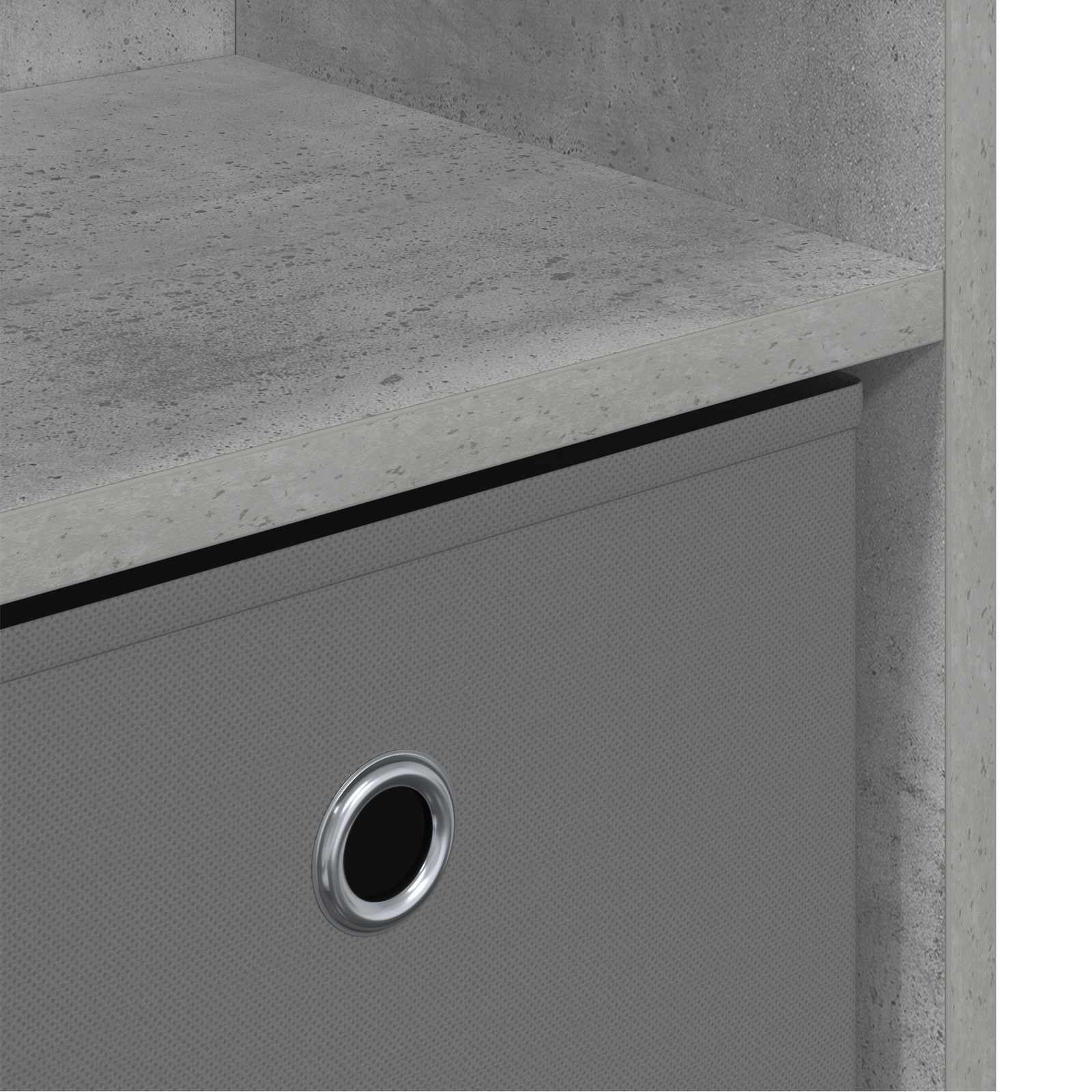 Buffet avec tiroir Gris béton 88,5 x 27,5 x 63,5 cm - XIOS