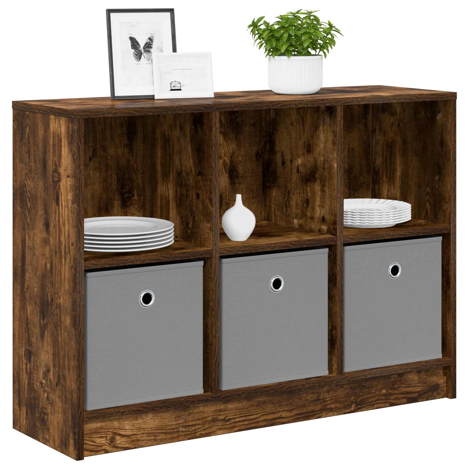 Buffet avec tiroir Chêne fumé 88,5 x 27,5 x 63,5 cm - XIOS