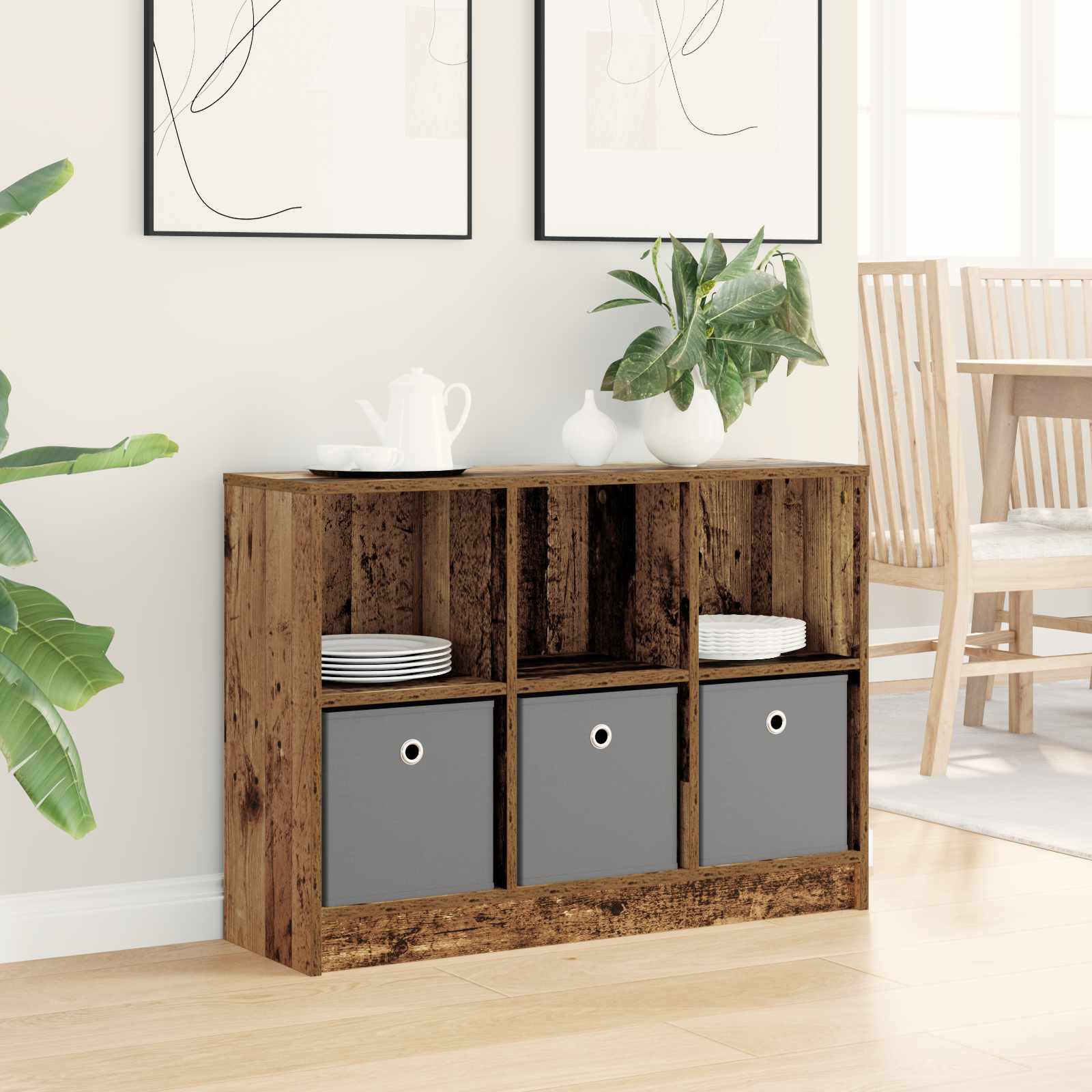 Buffet avec tiroir Bois ancien 88,5 x 27,5 x 63,5 cm - XIOS