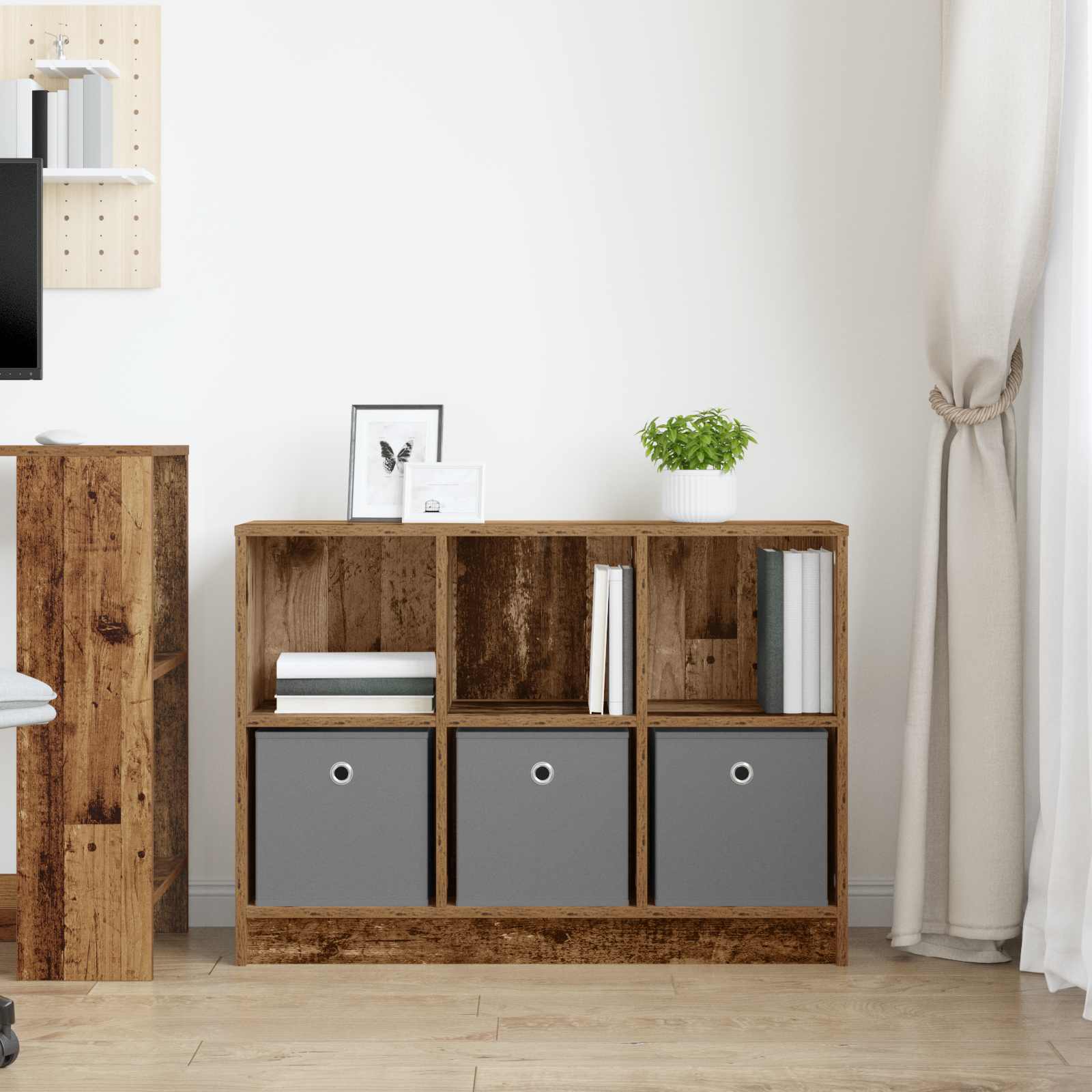Buffet avec tiroir Bois ancien 88,5 x 27,5 x 63,5 cm - XIOS
