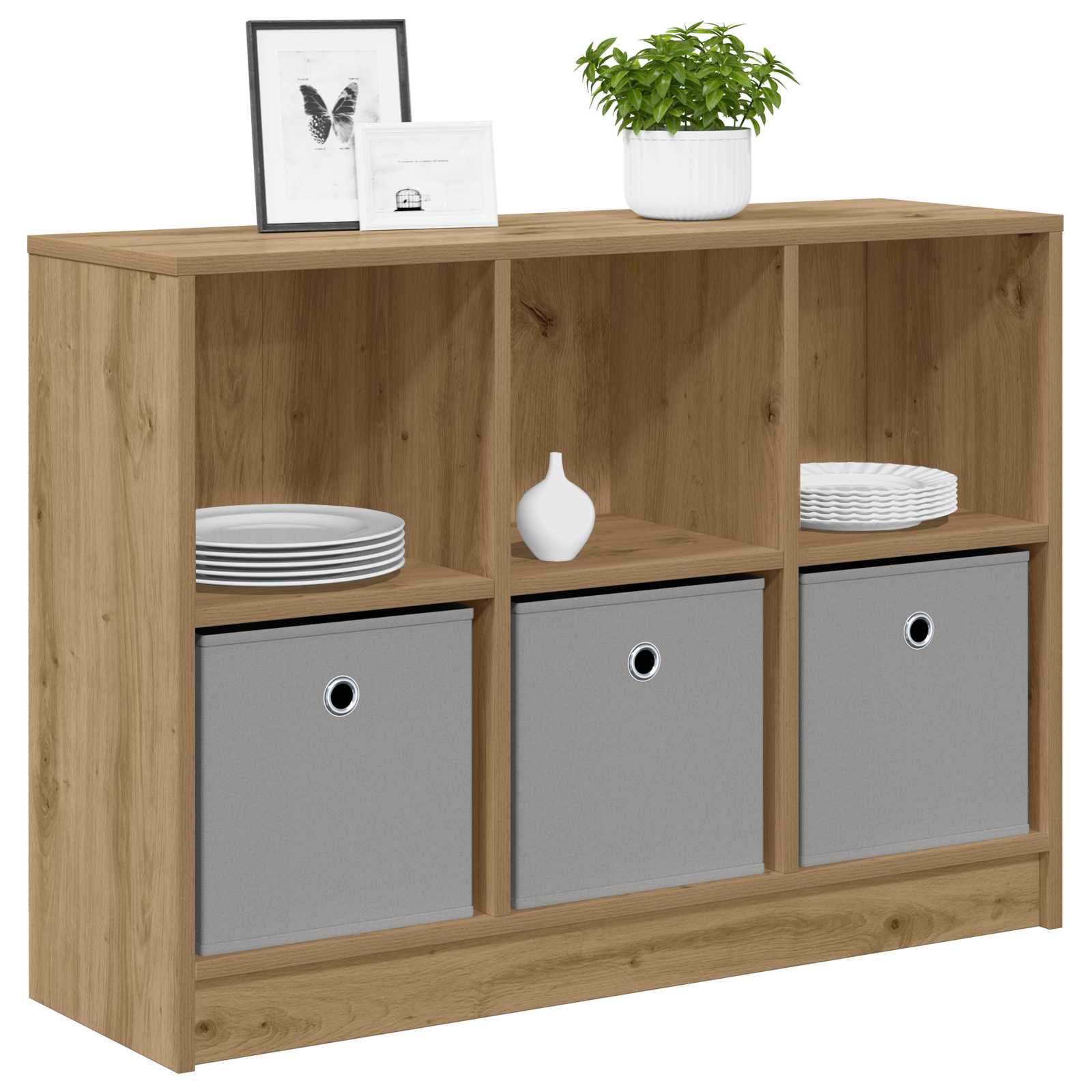Buffet avec tiroir Chêne artisanal 88,5 x 27,5 x 63,5 cm - XIOS