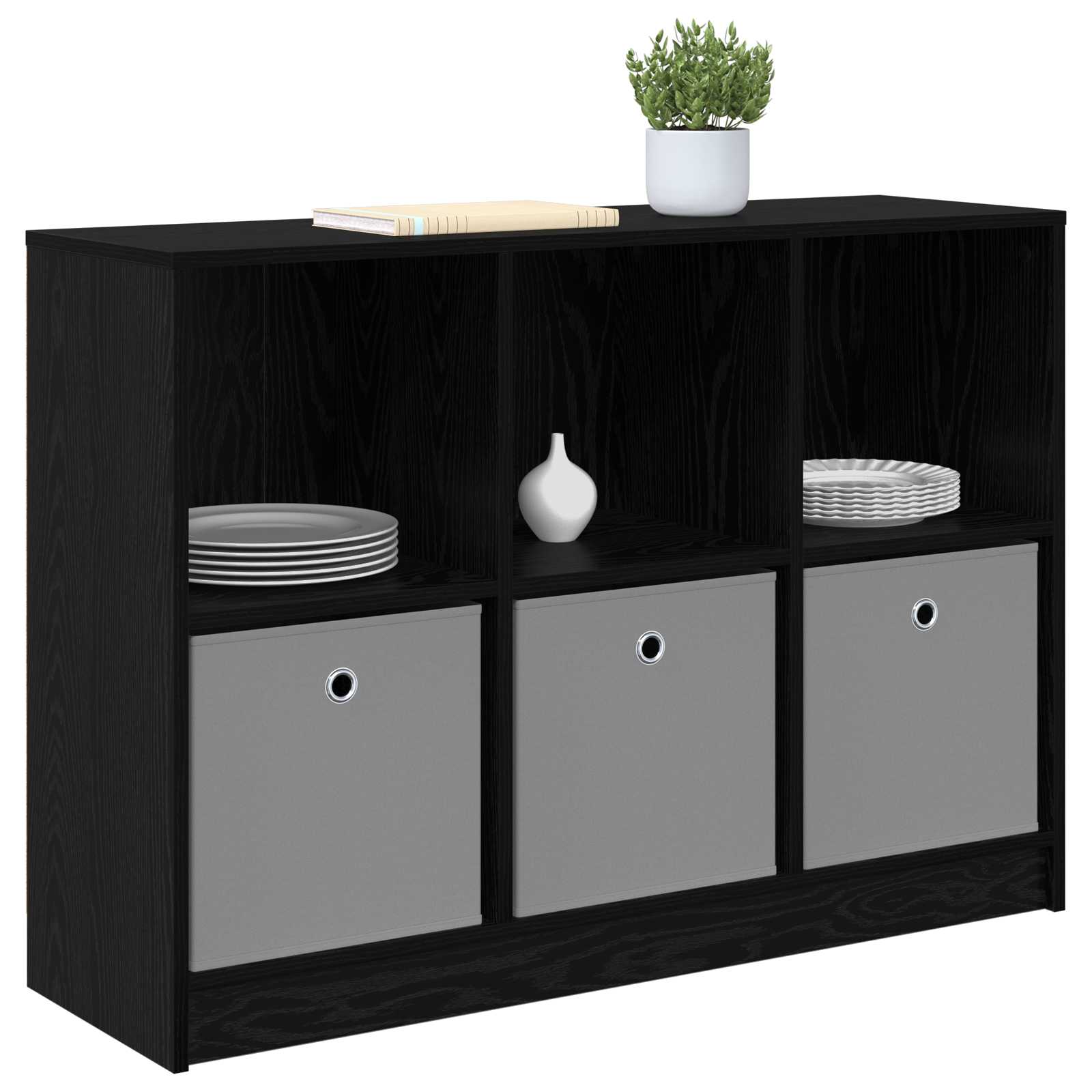Buffet avec tiroir Chêne noir 102 x 32 x 73,5 cm - XIOS