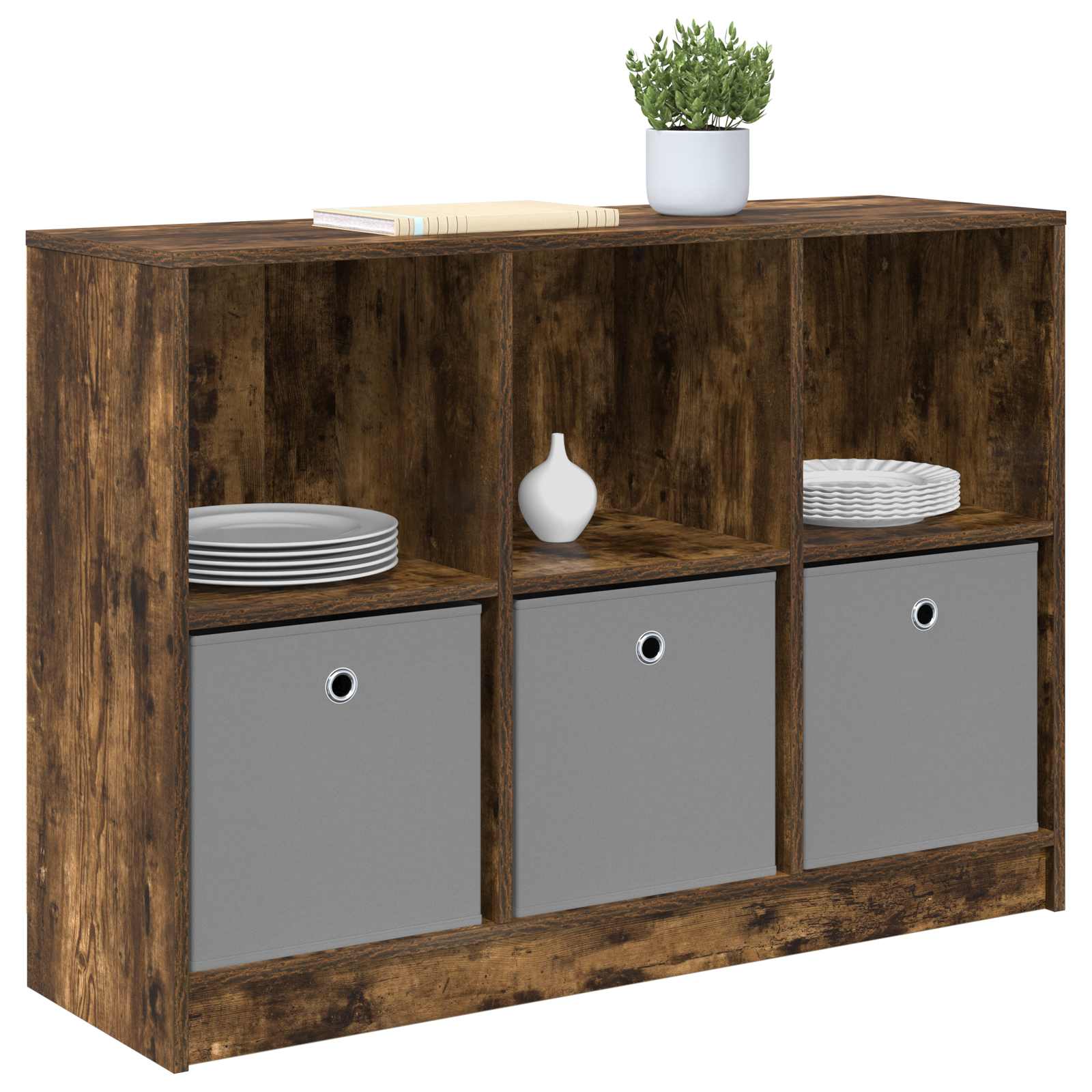 Buffet avec tiroir Chêne fumé 102 x 32 x 73,5 cm - XIOS