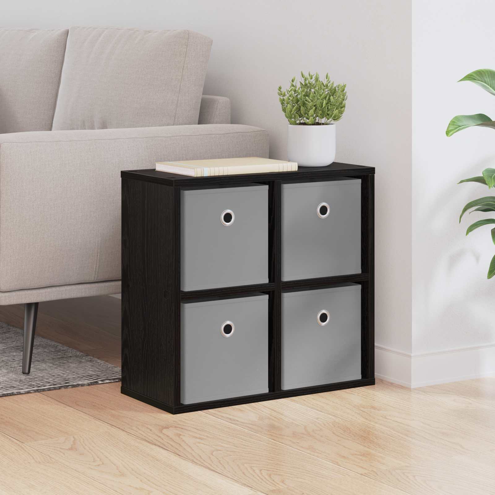 Buffet avec tiroir Chêne noir 49,5 x 22 x 47 cm - XIOS