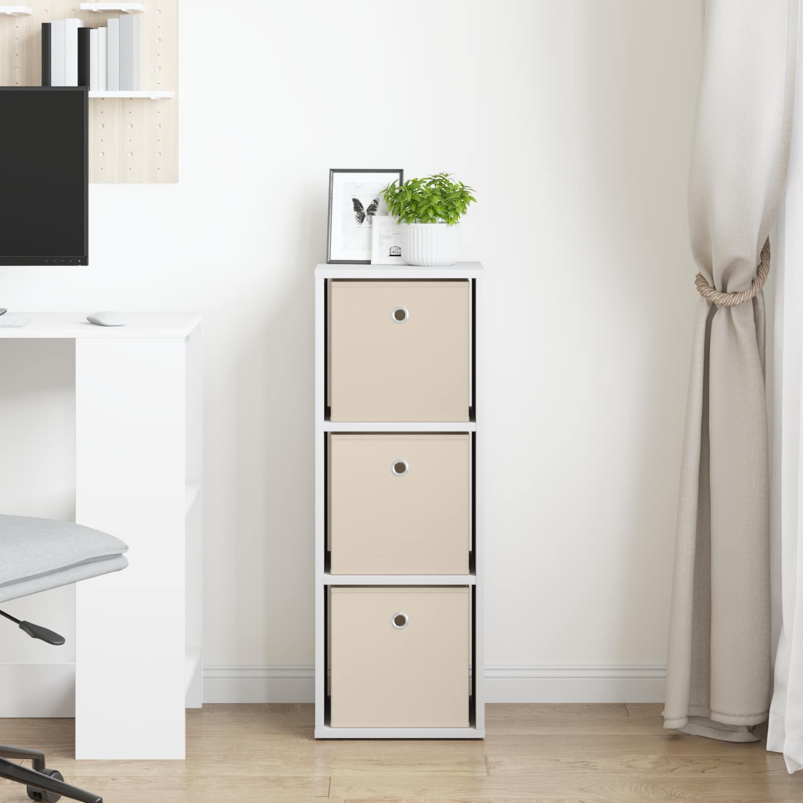 Buffet avec tiroir Blanc 30,5 x 27 x 84,5 cm - XIOS
