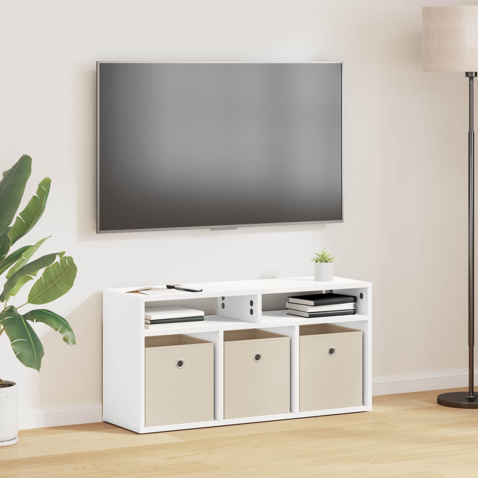 Basboard avec tiroir Blanc 87 x 27,5 x 43 cm - XIOS