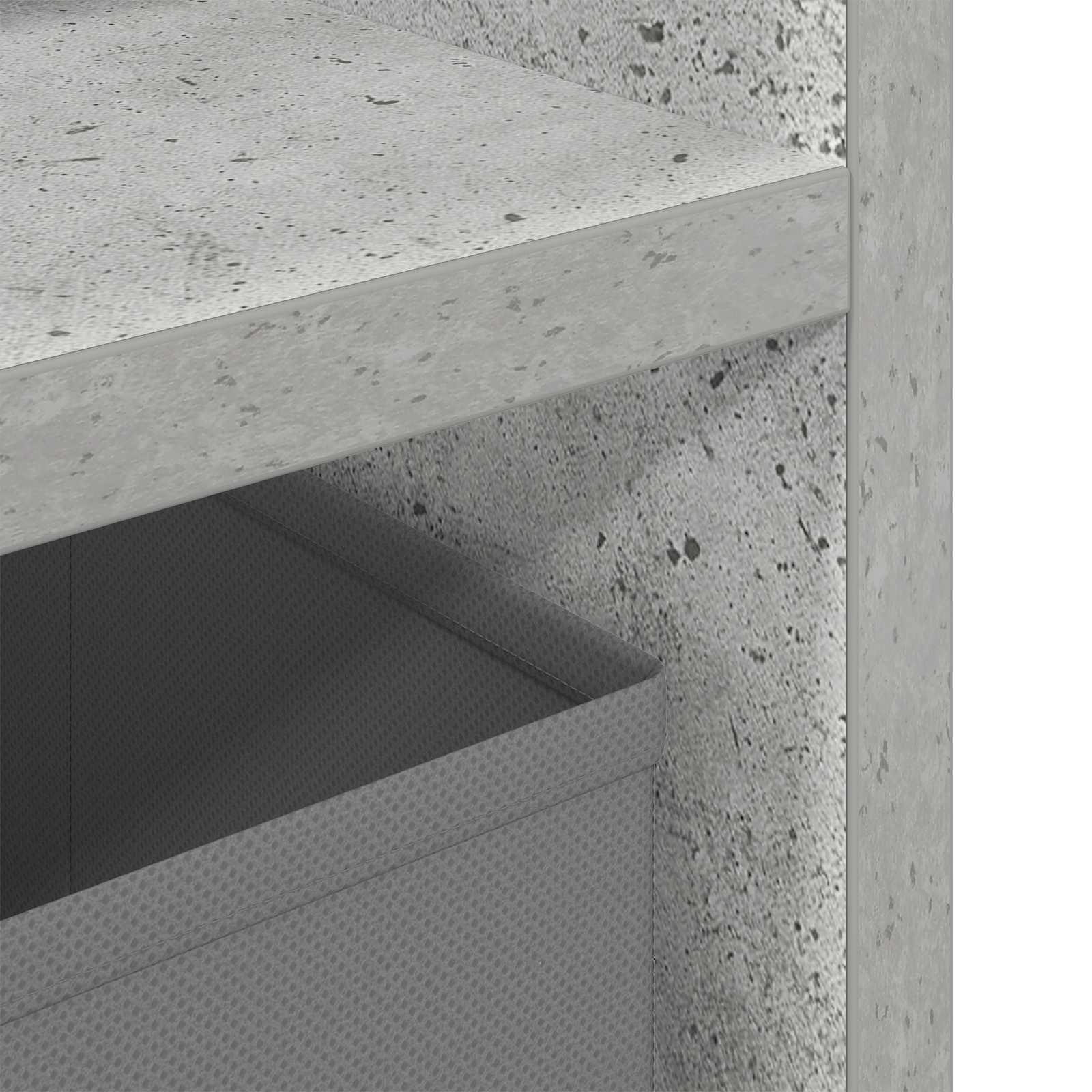 Basboard avec tiroir Gris béton 102 x 32 x 48,5 cm - XIOS