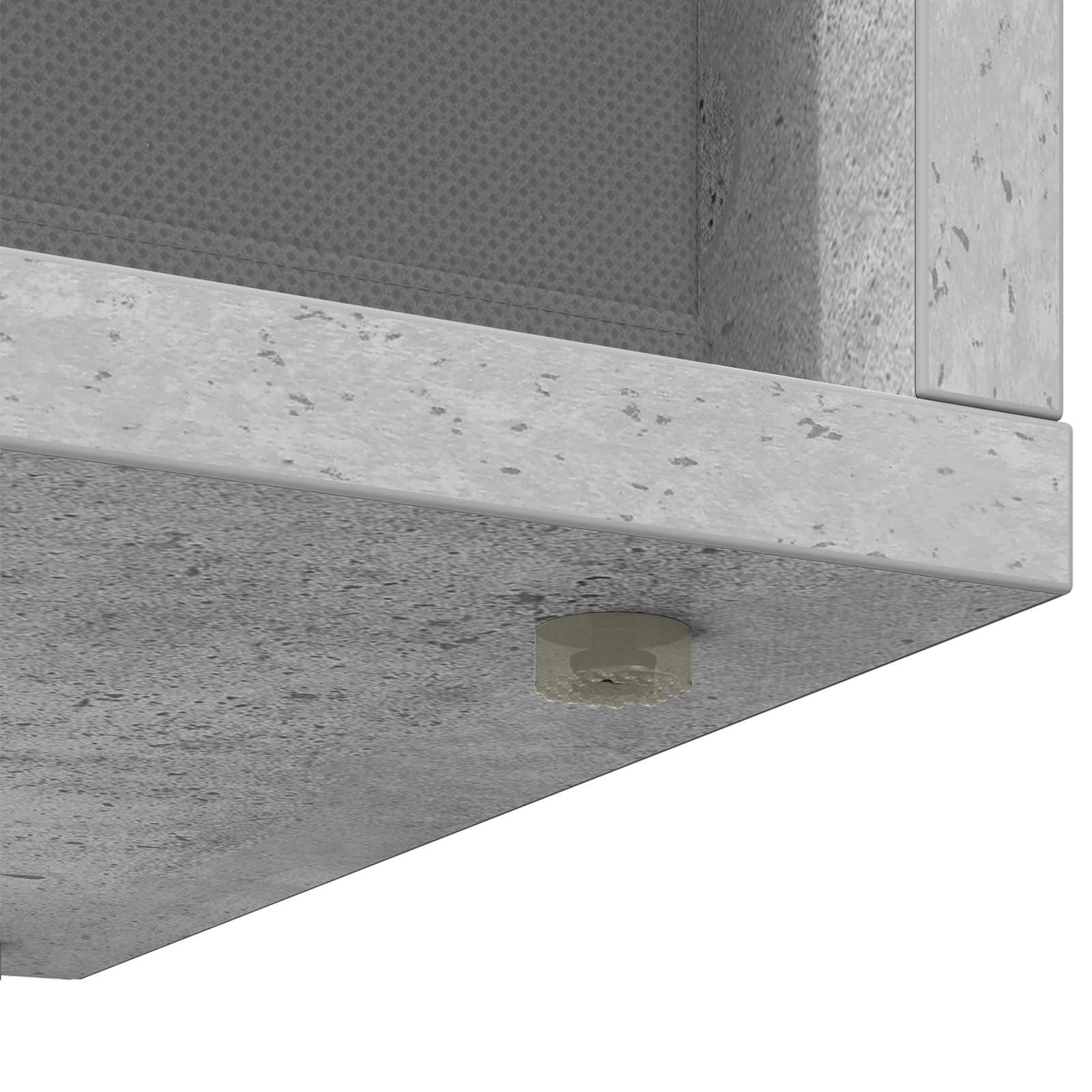 Basboard avec tiroir Gris béton 102 x 32 x 48,5 cm - XIOS