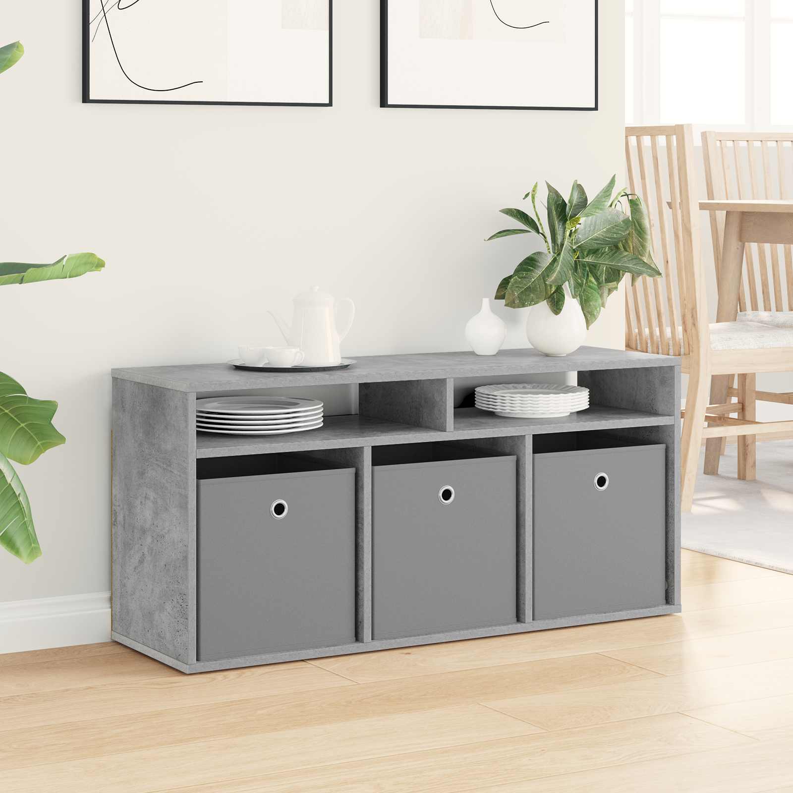 Basboard avec tiroir Gris béton 102 x 32 x 48,5 cm - XIOS