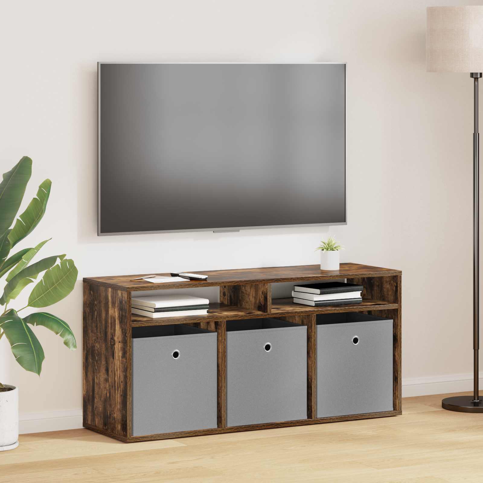 Basboard avec tiroir Chêne fumé 102 x 32 x 48,5 cm - XIOS
