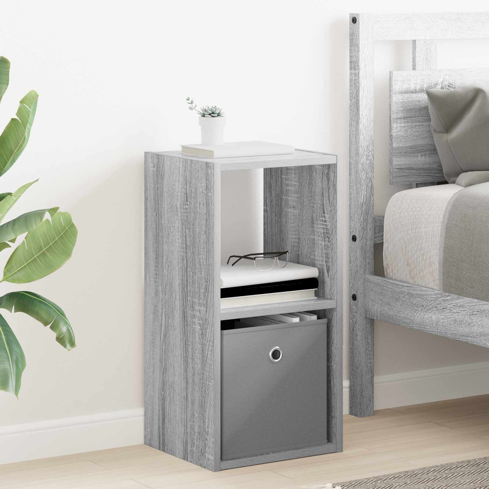 Table de chevet 2 pcs Gris Sonoma 30,5 x 27 x 59,5 cm