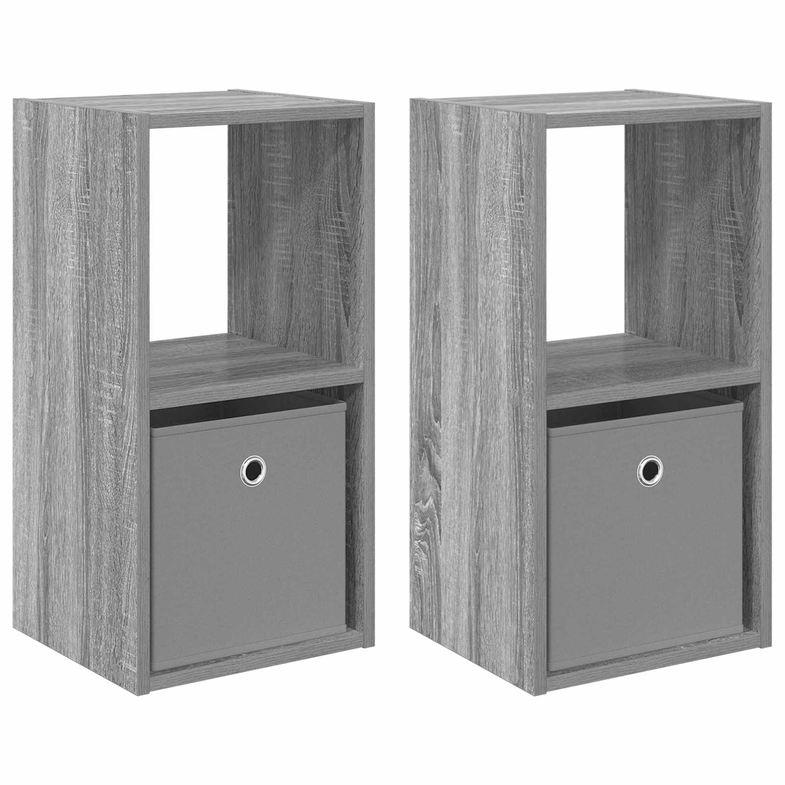 Table de chevet 2 pcs Gris Sonoma 30,5 x 27 x 59,5 cm