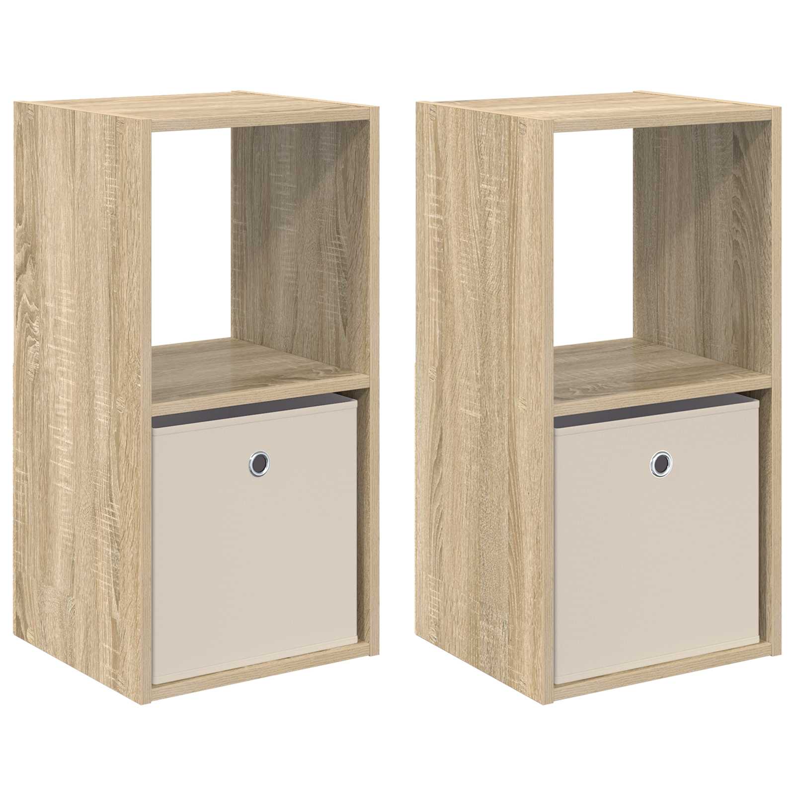 Table de chevet 2 pcs Chêne Sonoma 35 x 32 x 68,5 cm - XIOS