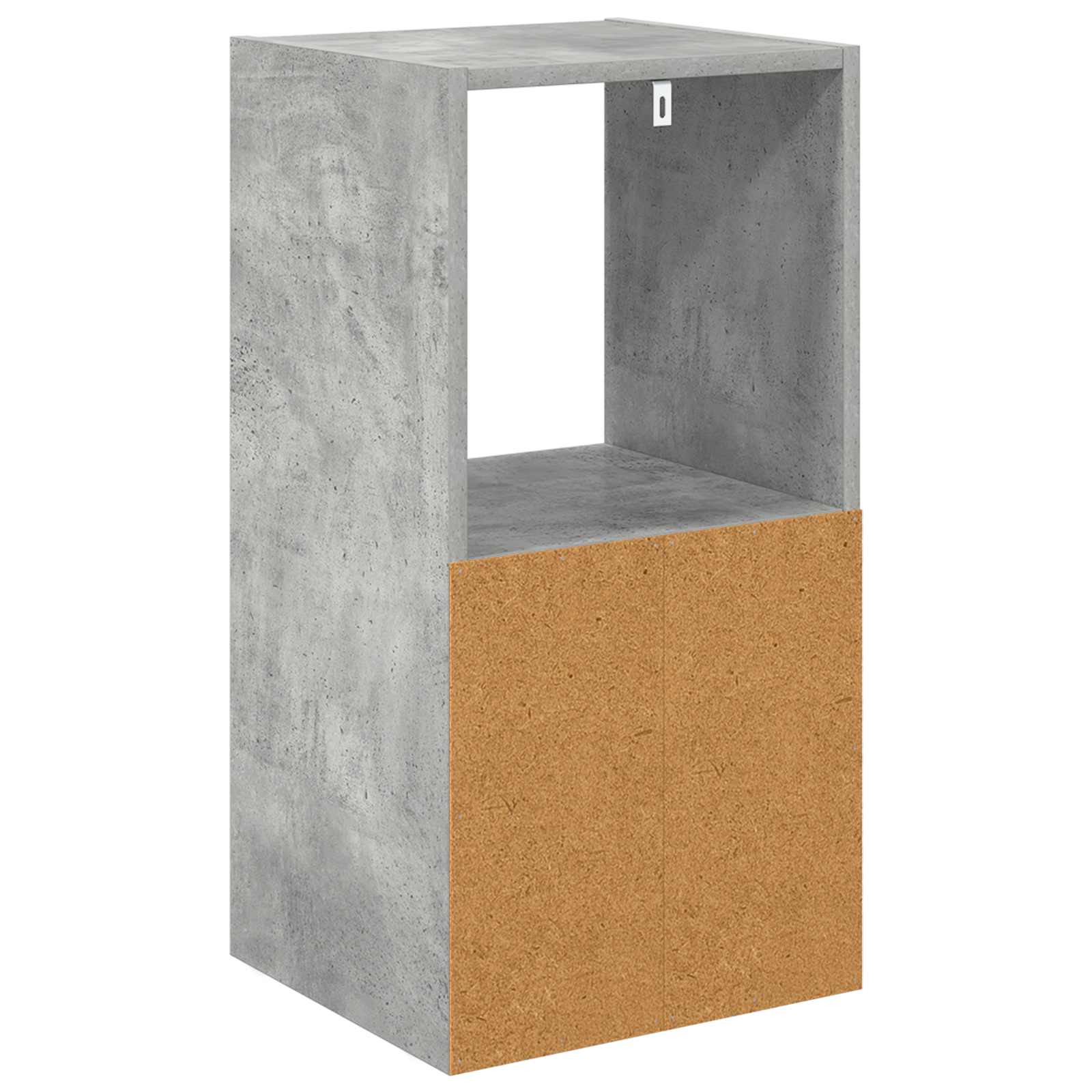 Table de chevet avec tiroir 2 pcs Gris béton 35 x 32 x 68,5 cm - XIOS