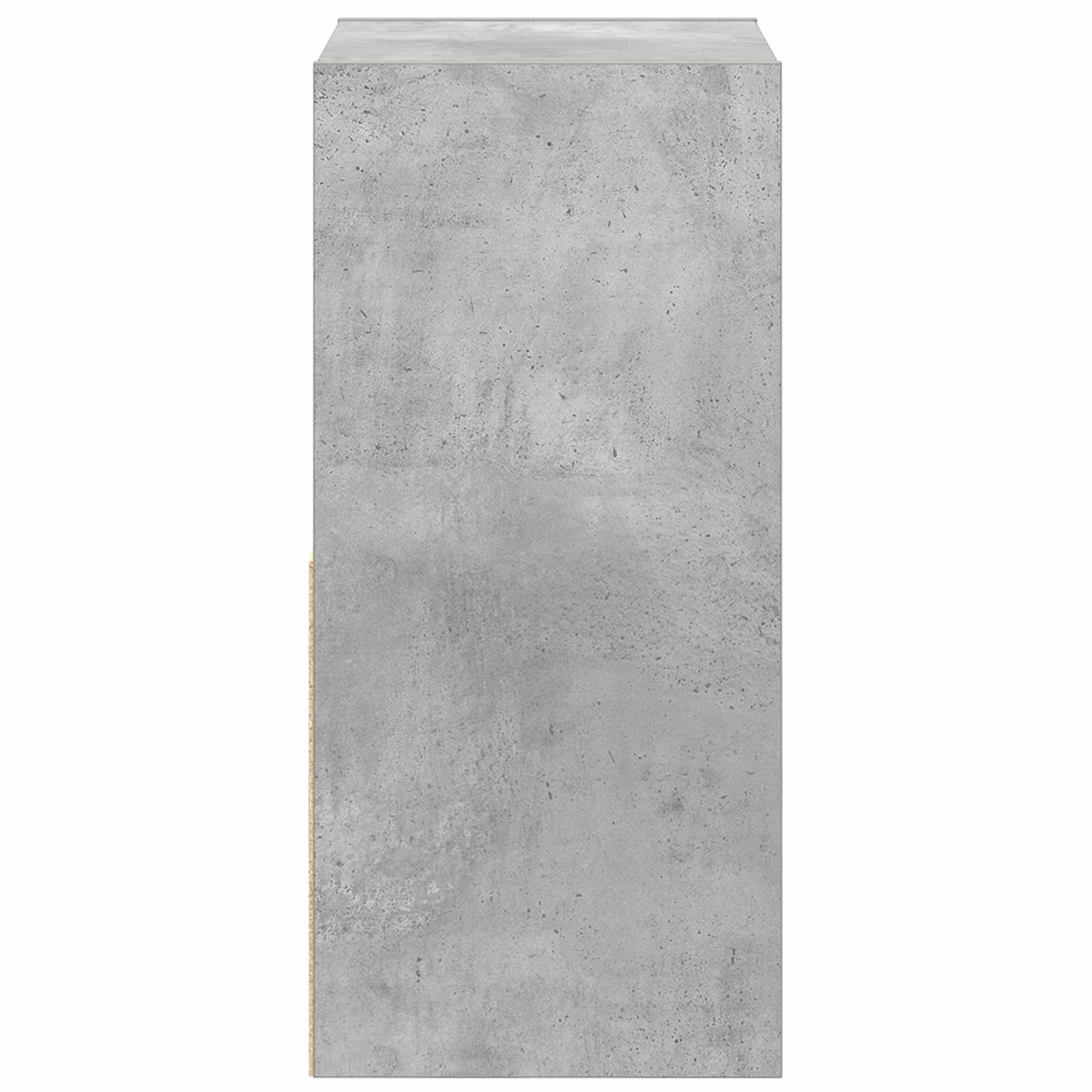 Table de chevet avec tiroir 2 pcs Gris béton 35 x 32 x 68,5 cm - XIOS