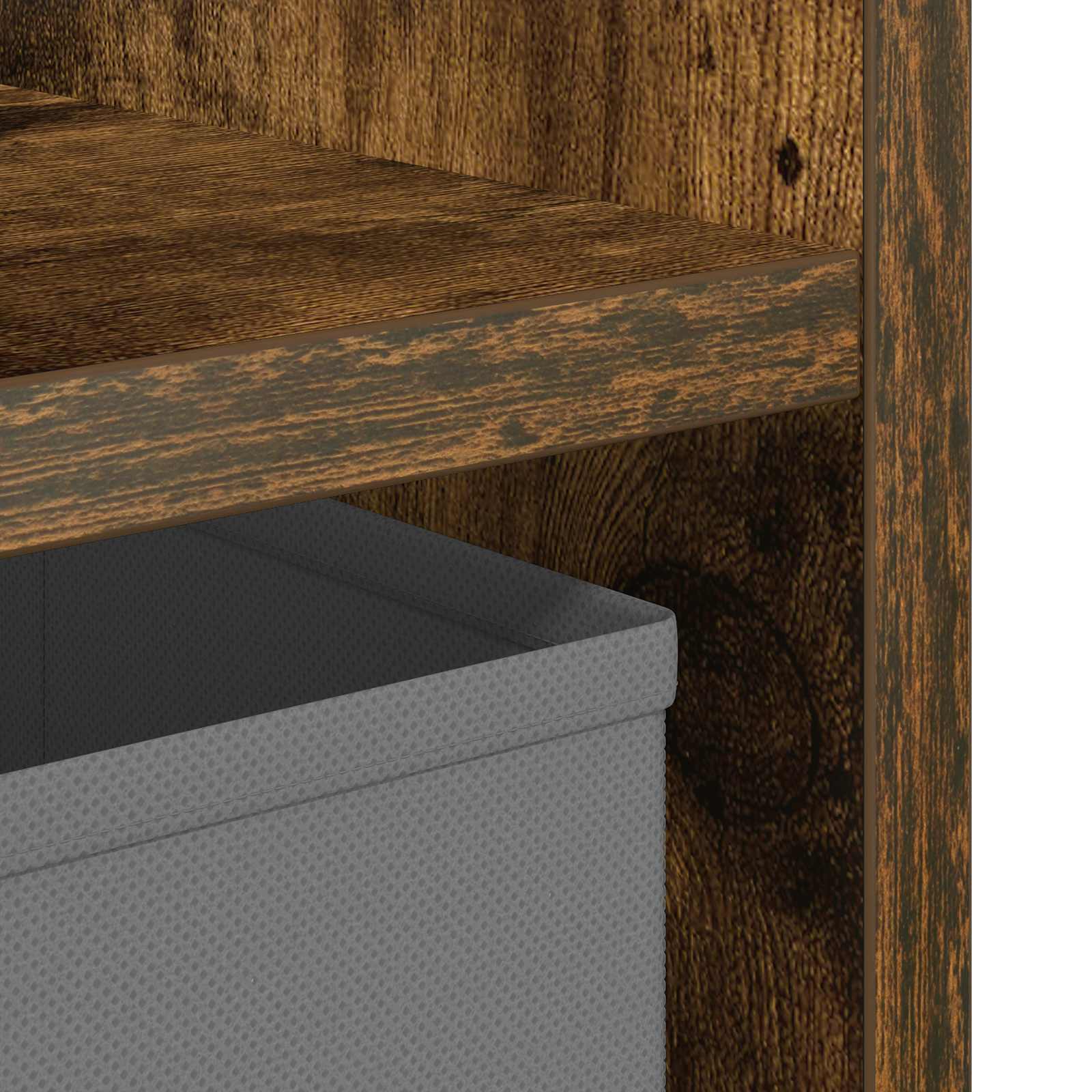 Table de chevet avec tiroir 2 pcs Chêne fumé 35 x 32 x 68,5 cm - XIOS