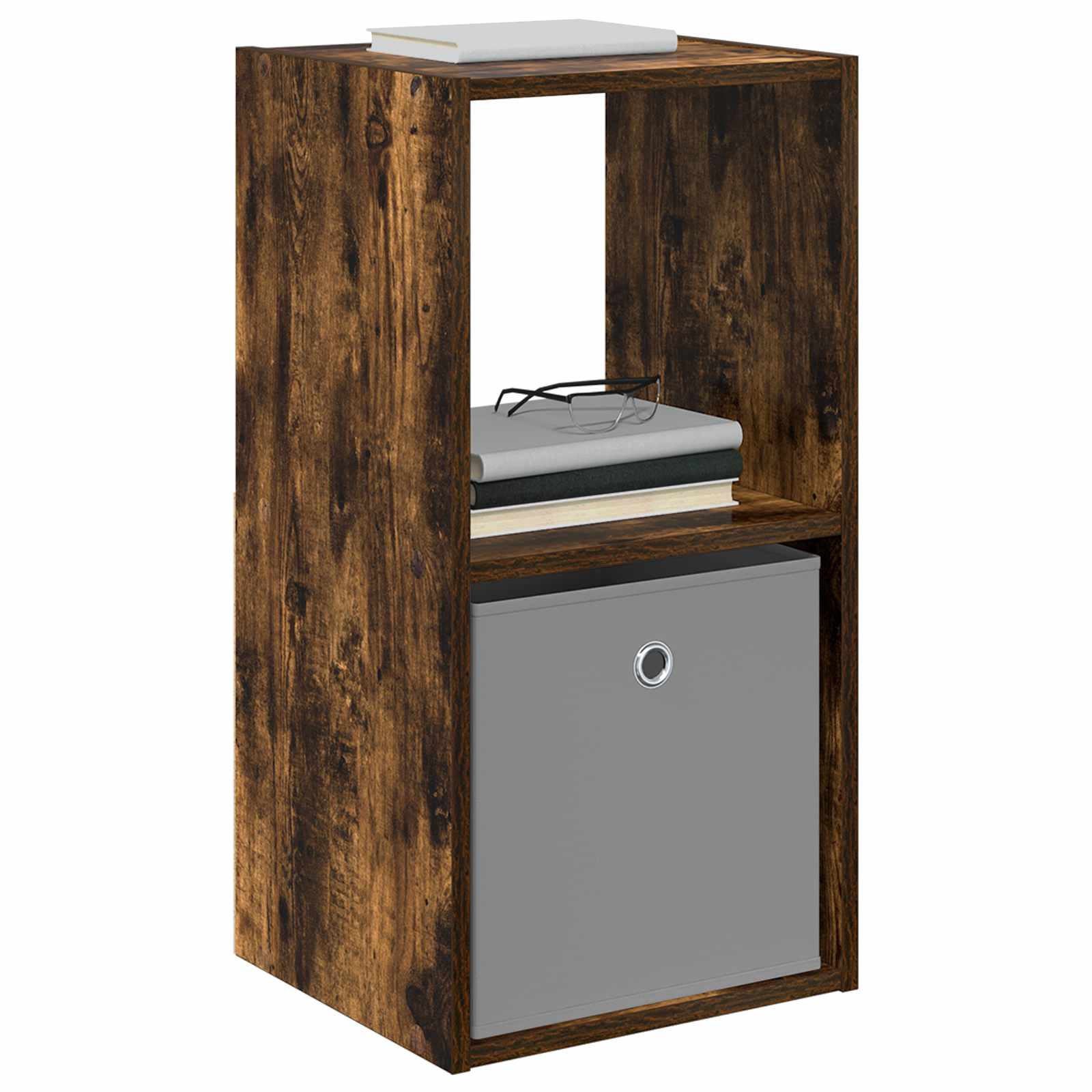 Table de chevet avec tiroir 2 pcs Chêne fumé 35 x 32 x 68,5 cm - XIOS
