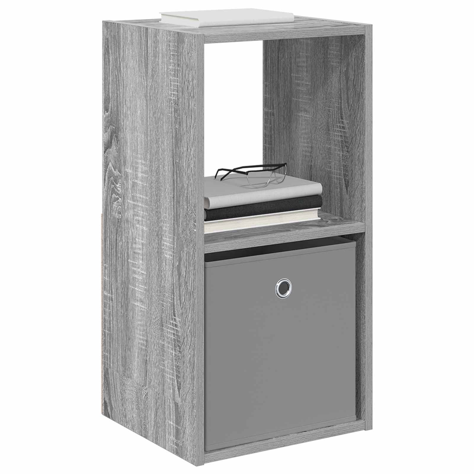 Table de chevet avec tiroir 2 pcs Gris Sonoma 35 x 32 x 68,5 cm - XIOS