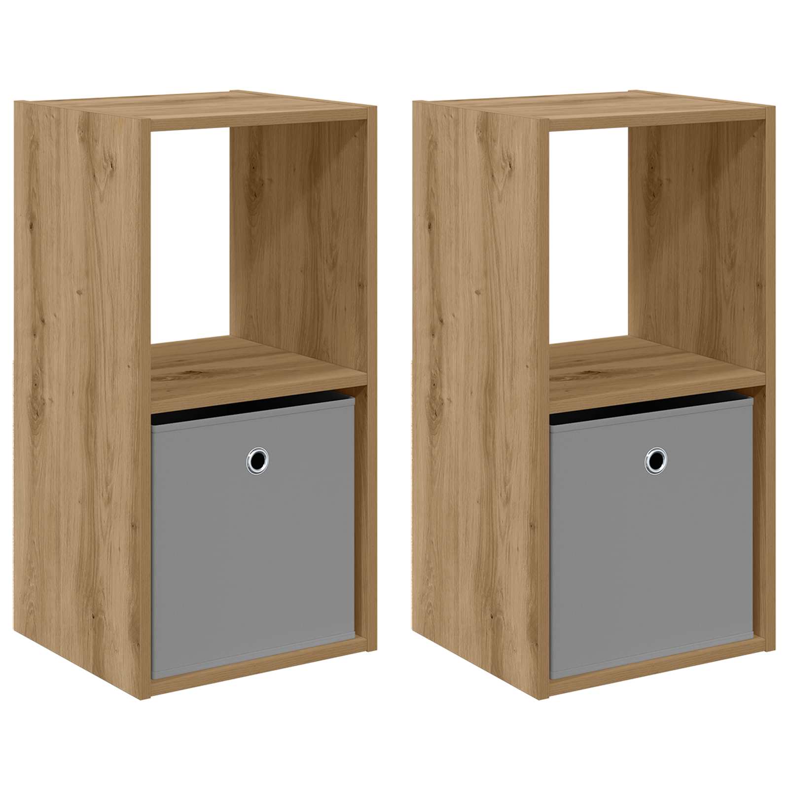 Table de chevet 2 pcs Chêne artisanal 35 x 32 x 68,5 cm - XIOS
