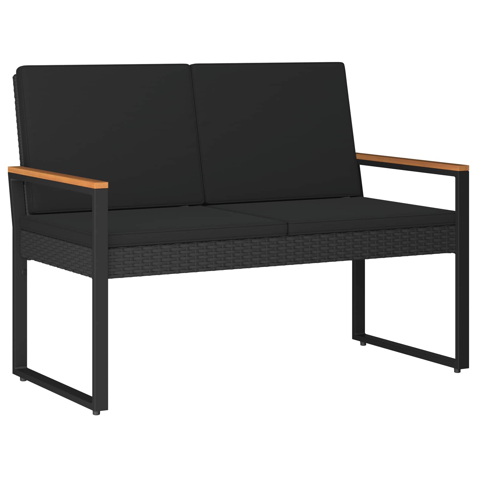 Ensemble de meubles d'extérieur 4 pcs Noir polyrotin - XIOS