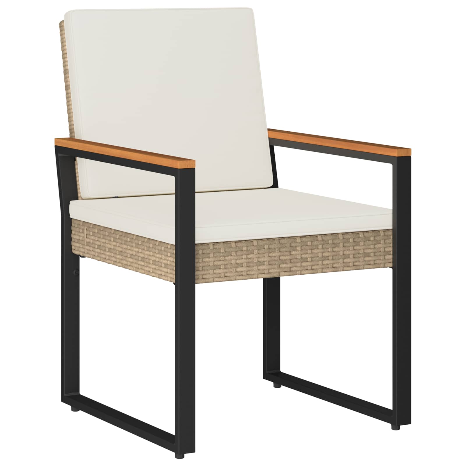 Ensemble de meubles d'extérieur 3 pcs Beige et blanc crème - XIOS