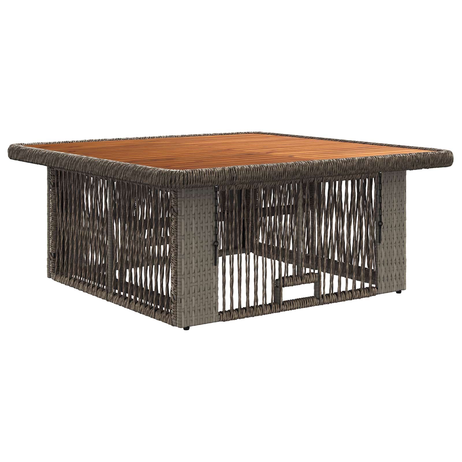 Ensemble de salle à manger pour jardin 3 pcs Gris et Gris foncé - XIOS