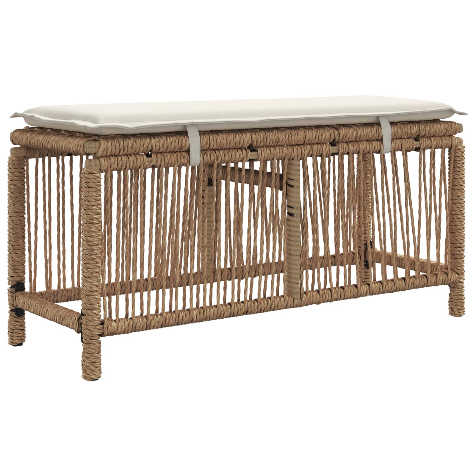 Ensemble de salle à manger pour jardin 3 pcs Beige et crème - XIOS
