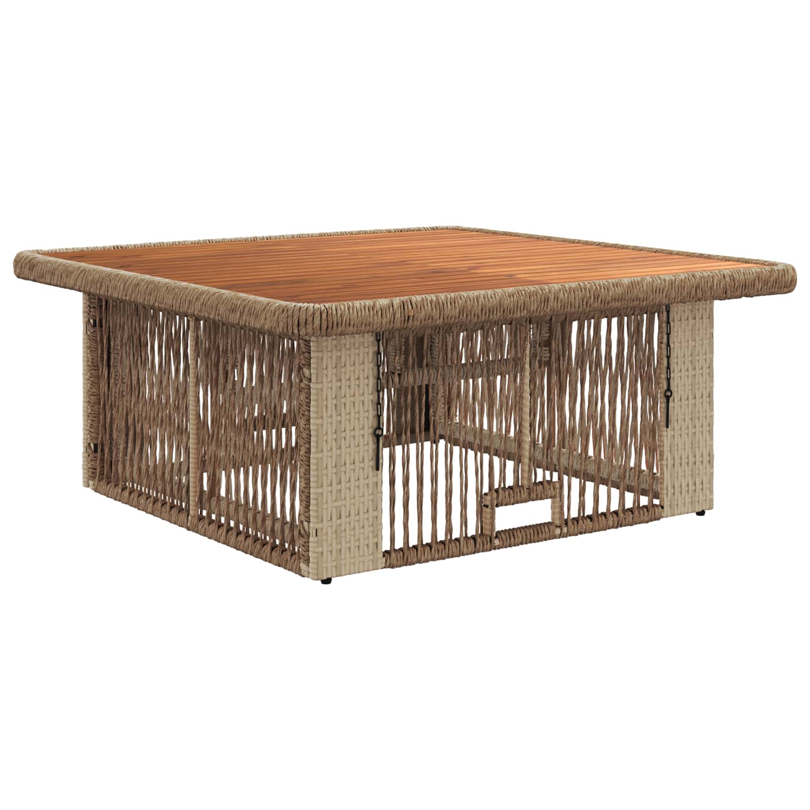 Ensemble de salle à manger pour jardin 3 pcs Beige et crème - XIOS