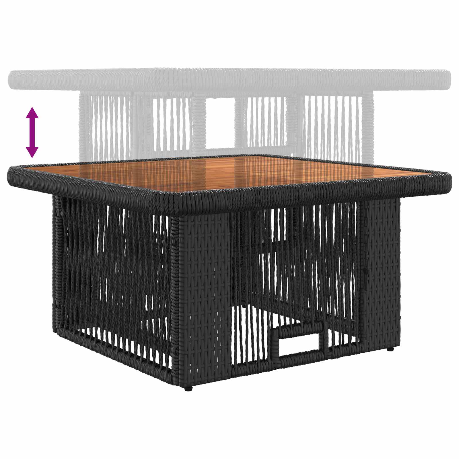 Ensemble de salle à manger pour jardin 3 pcs Beige et crème - XIOS