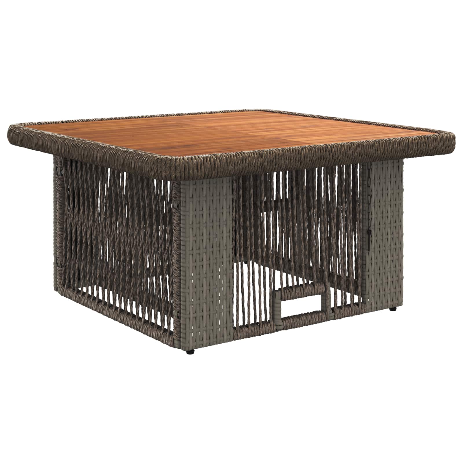 Ensemble de salle à manger pour jardin 3 pcs Gris et Gris foncé - XIOS